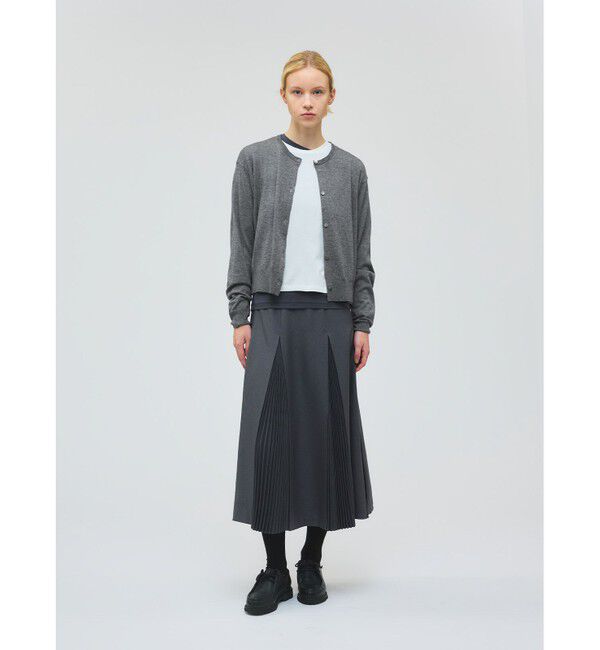 mizuiro ind「mizuiro ind クルーネックショートカーディガン」|カーディガン|