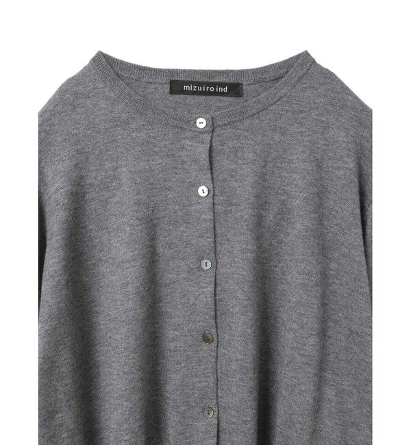 mizuiro ind「mizuiro ind クルーネックショートカーディガン」|カーディガン|