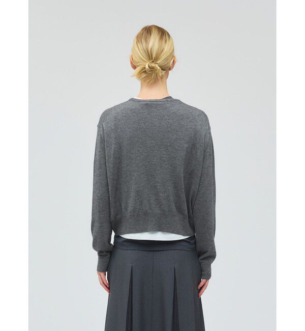 mizuiro ind「mizuiro ind クルーネックショートカーディガン」|カーディガン|