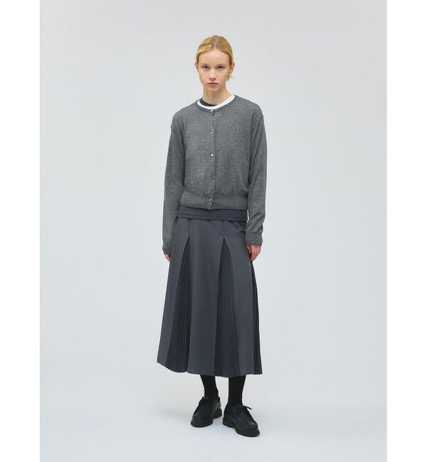 mizuiro ind「mizuiro ind クルーネックショートカーディガン」|カーディガン|