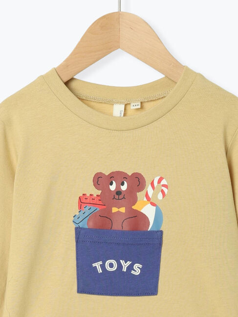 Samansa Mos2 Lagom「おもちゃ箱プリントロンT」|Tシャツ・カットソー|