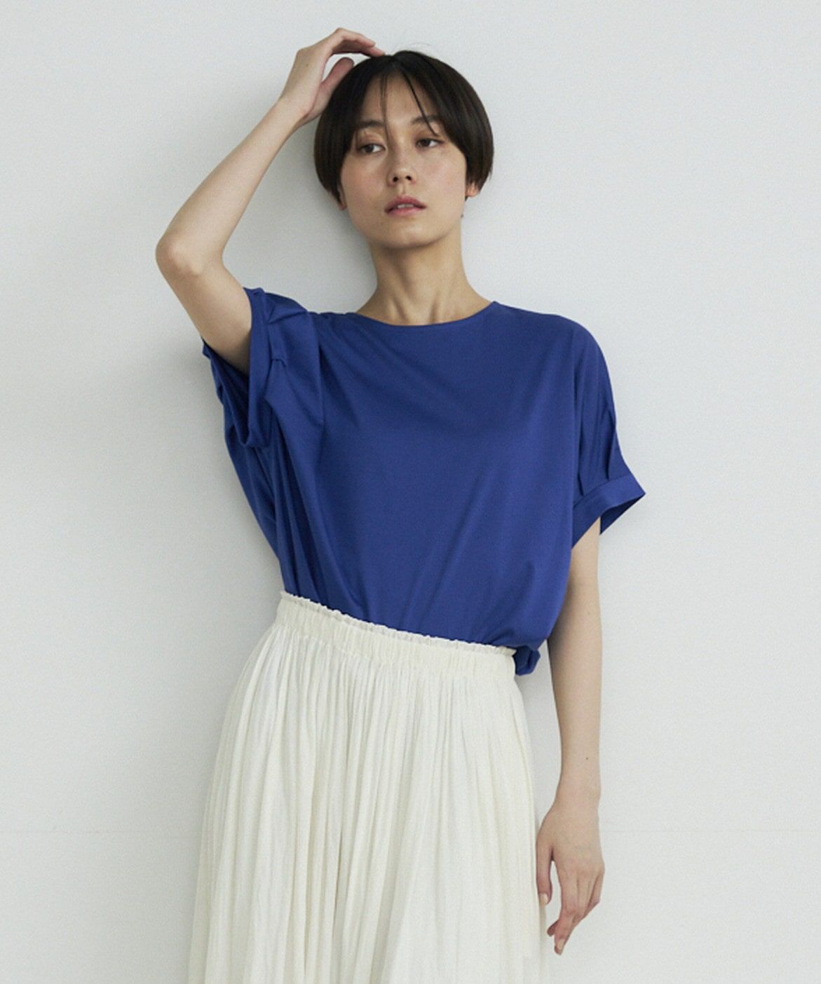 DAY by DAY it&rsquo;s international「スムースコットンタックスリーブカットソー」|Tシャツ・カットソー|ロイヤルブル 6