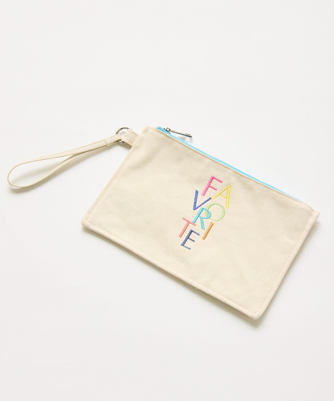 FAVORITE SUKINAMONO「《RAINBOW COLLECTION》刺繍ロゴキャンバスポーチ」|ポーチ|