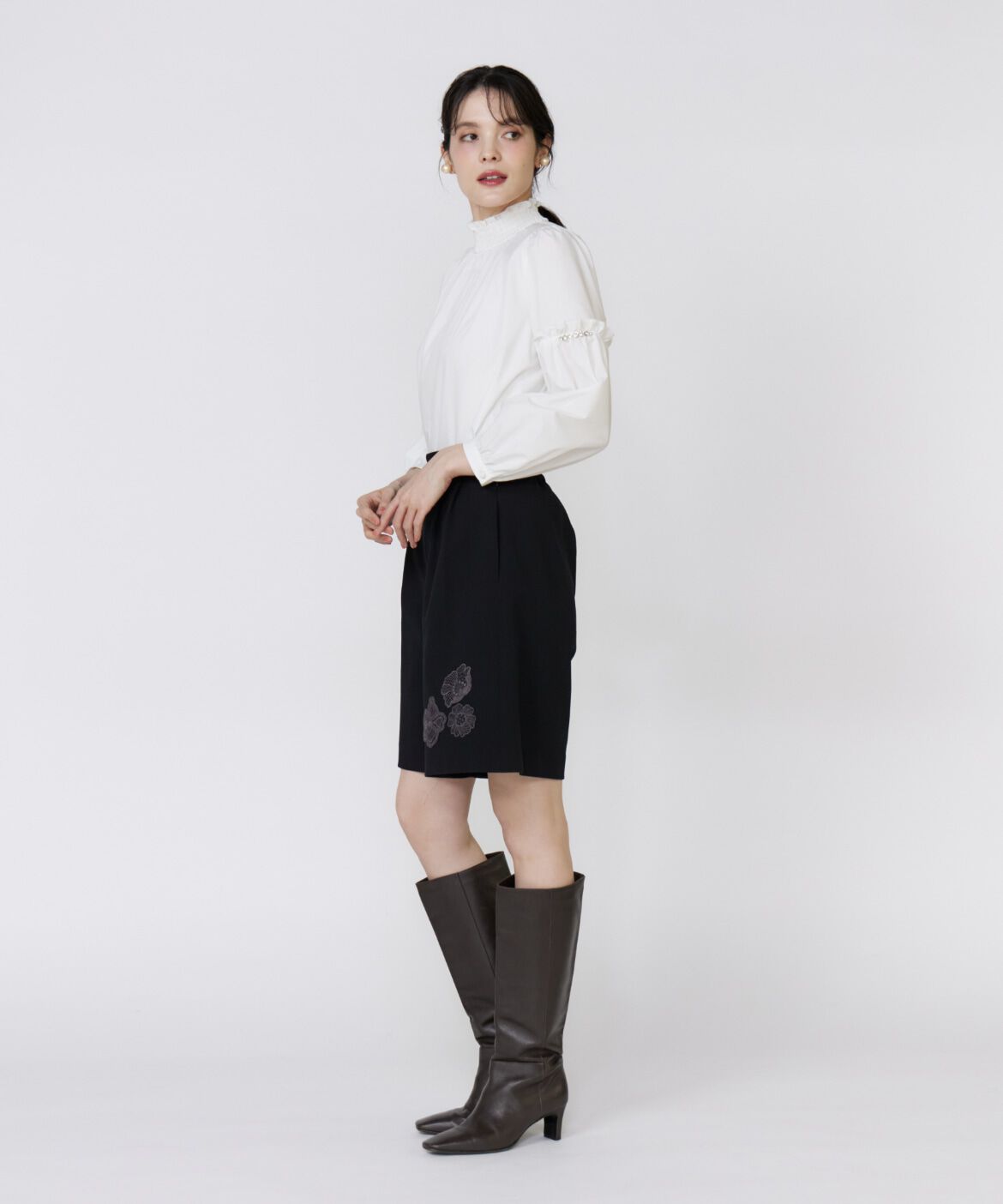 Maglie le cassetto「《ﾌﾗﾝﾄﾞﾙ45周年限定ｺﾚｸｼｮﾝ》ﾌﾗﾜｰﾓﾁｰﾌｷｭﾛｯﾄ《M 」|キュロット|