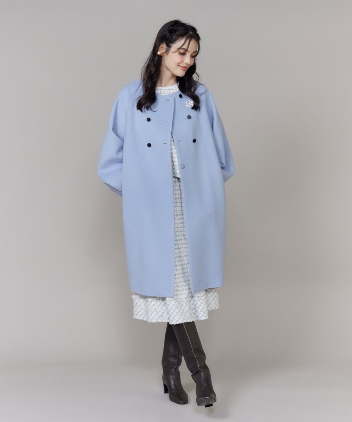 Maglie le cassetto「《大きいサイズ》ダブル釦袖ボリュームコート」|その他|