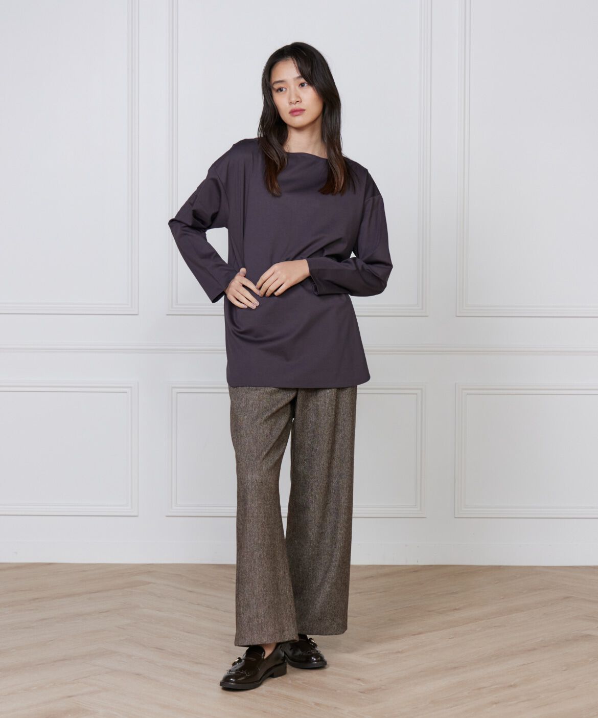 DAY by DAY it&rsquo;s international「コットンポンチラウンドテールロングカットソー」|Tシャツ・カットソー|