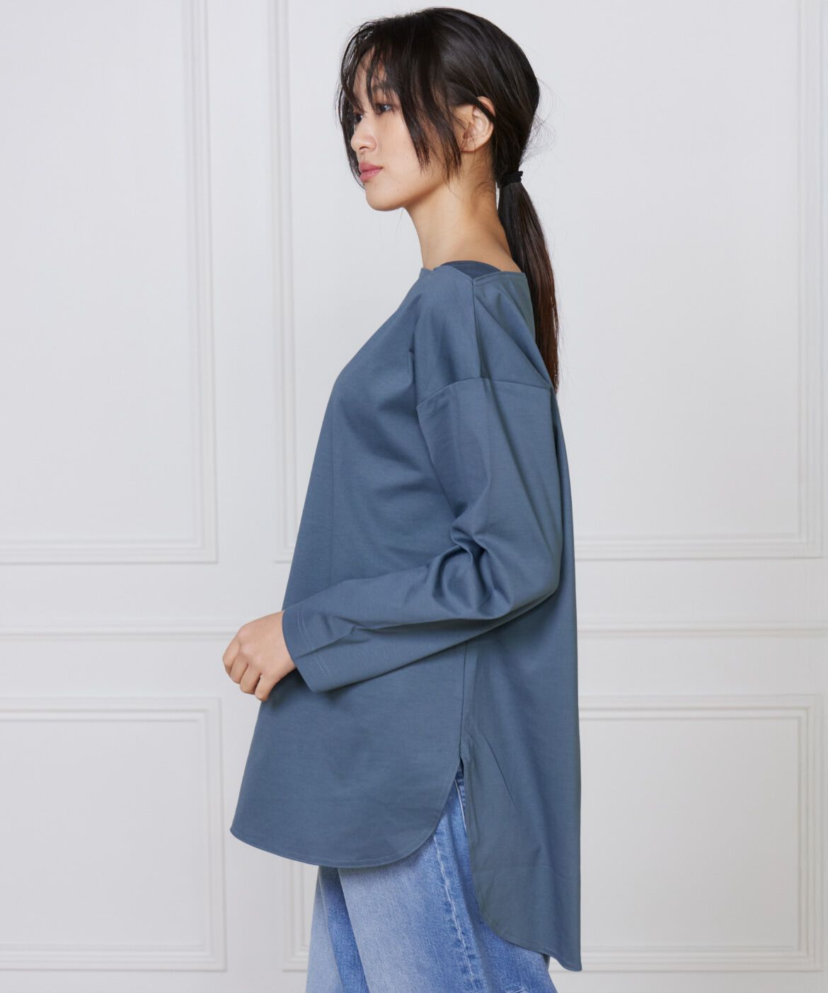 DAY by DAY it&rsquo;s international「コットンポンチラウンドテールロングカットソー」|Tシャツ・カットソー|