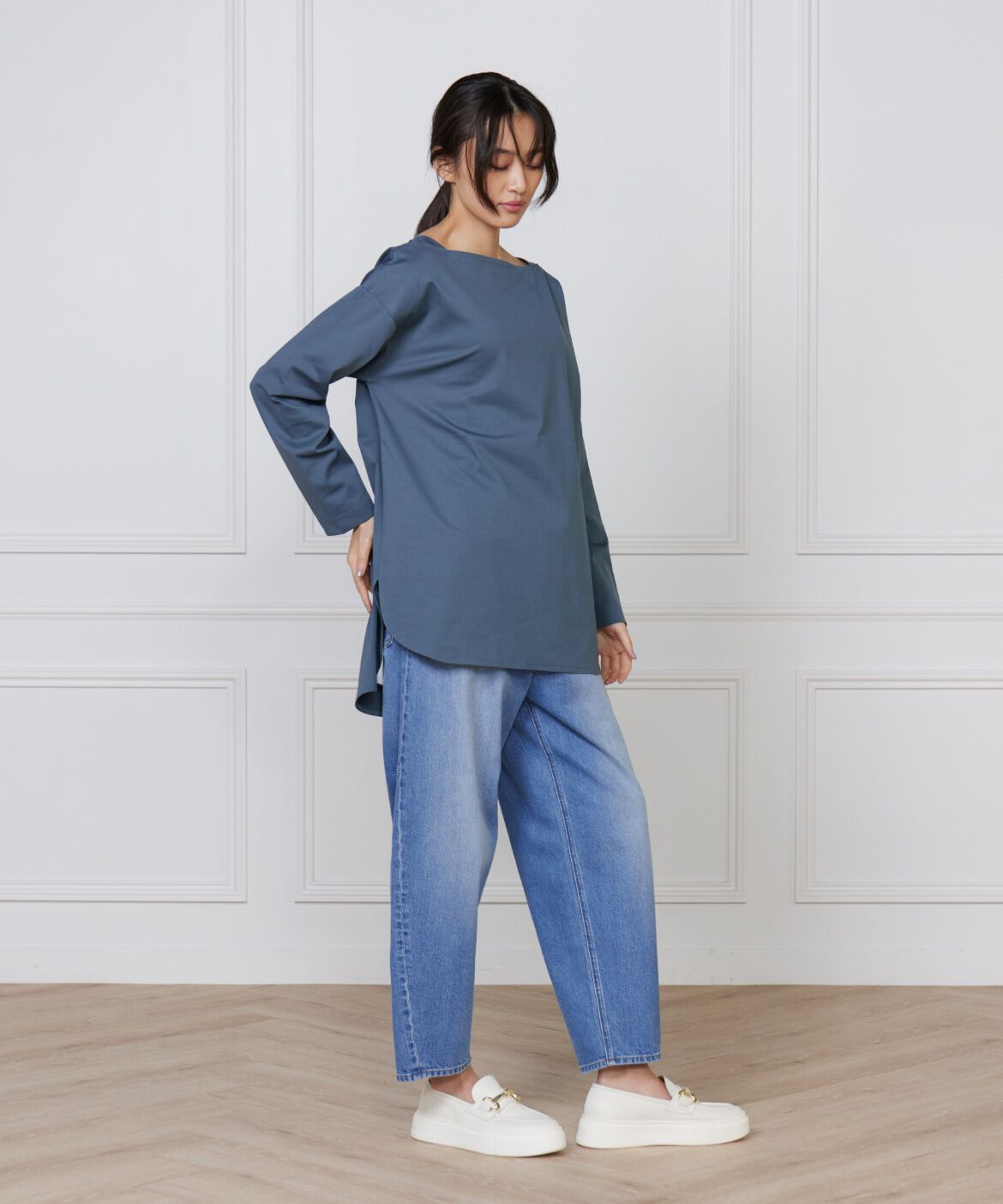 DAY by DAY it&rsquo;s international「コットンポンチラウンドテールロングカットソー」|Tシャツ・カットソー|