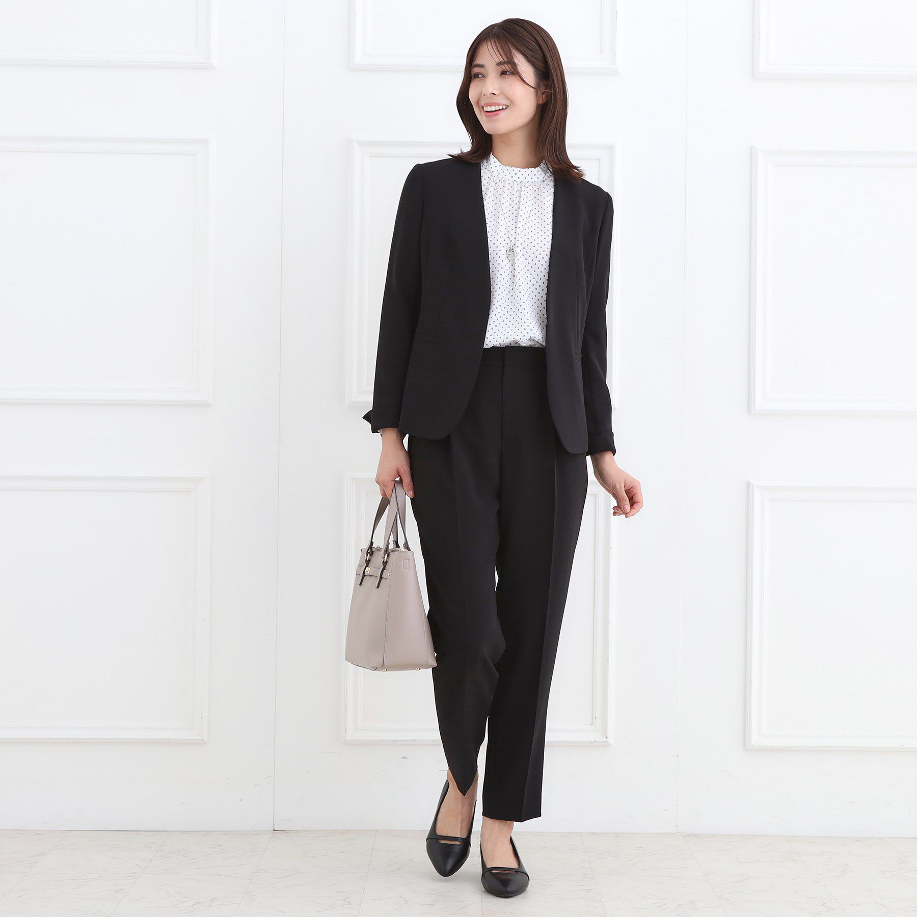 Reflect「【フォーマル／入卒／セットアップ可】ノーカラージャケット」|ノーカラージャケット|