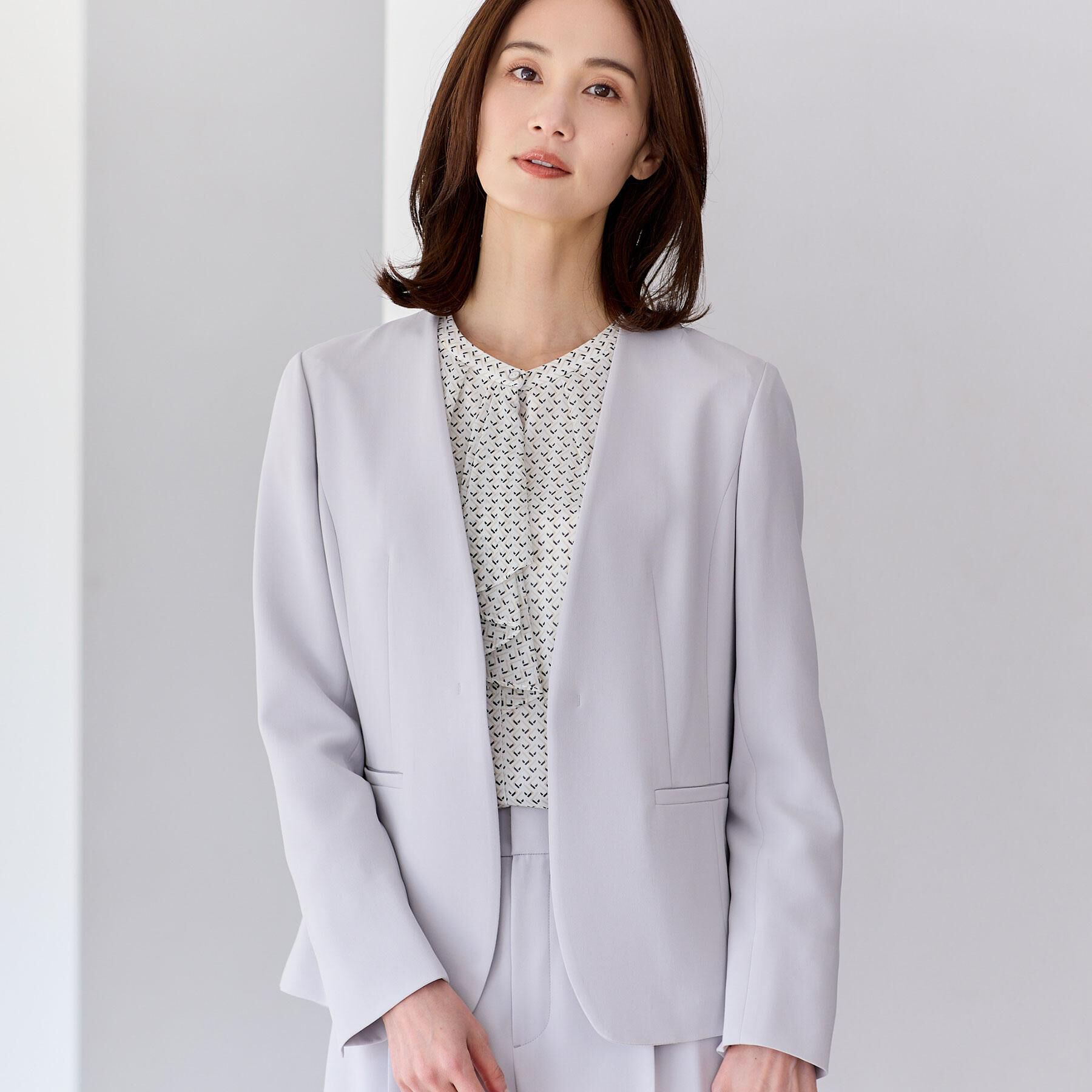 Reflect「【フォーマル／入卒／セットアップ可】ノーカラージャケット」|ノーカラージャケット|