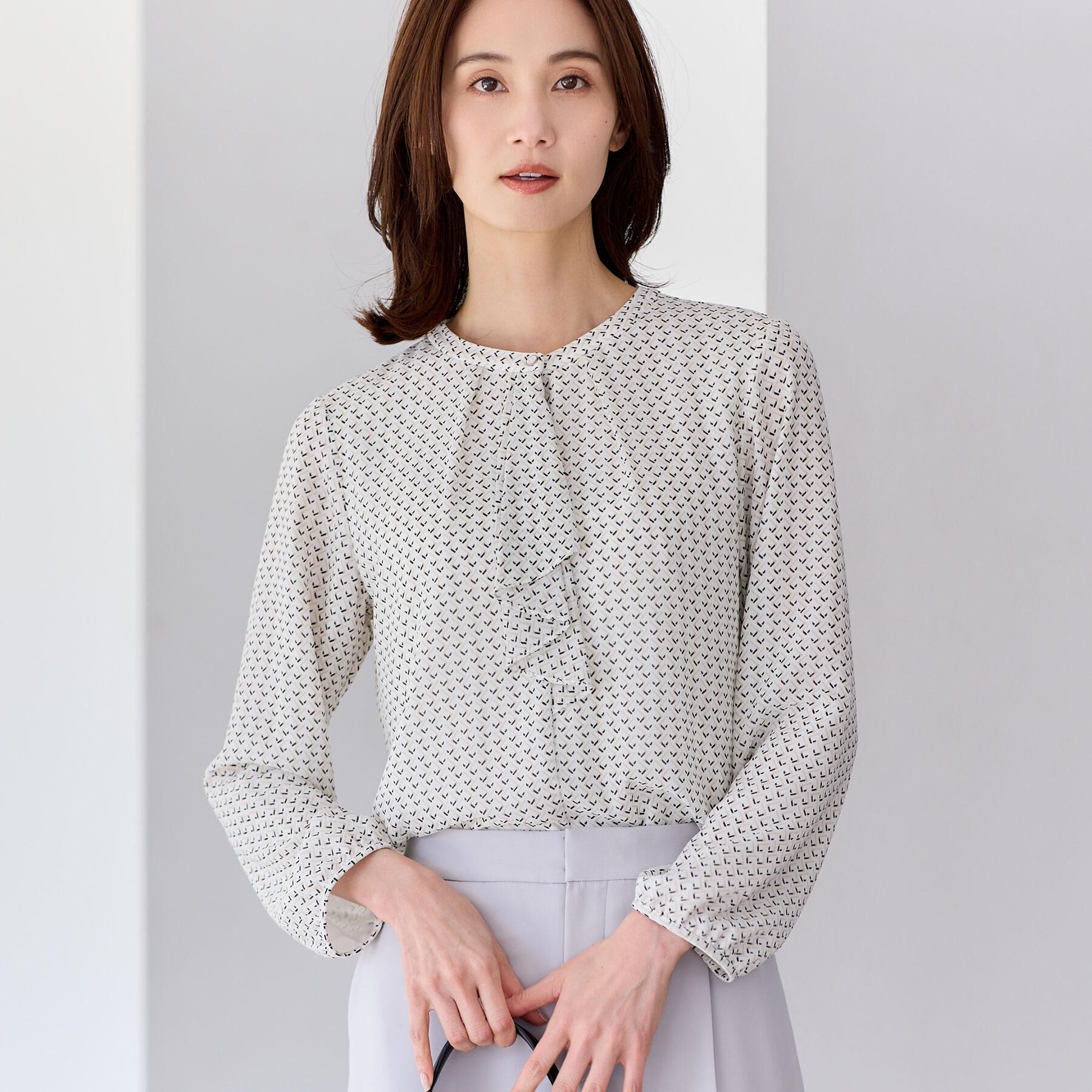 Reflect「フロントフリルシフォンブラウス」|シャツ・ブラウス|