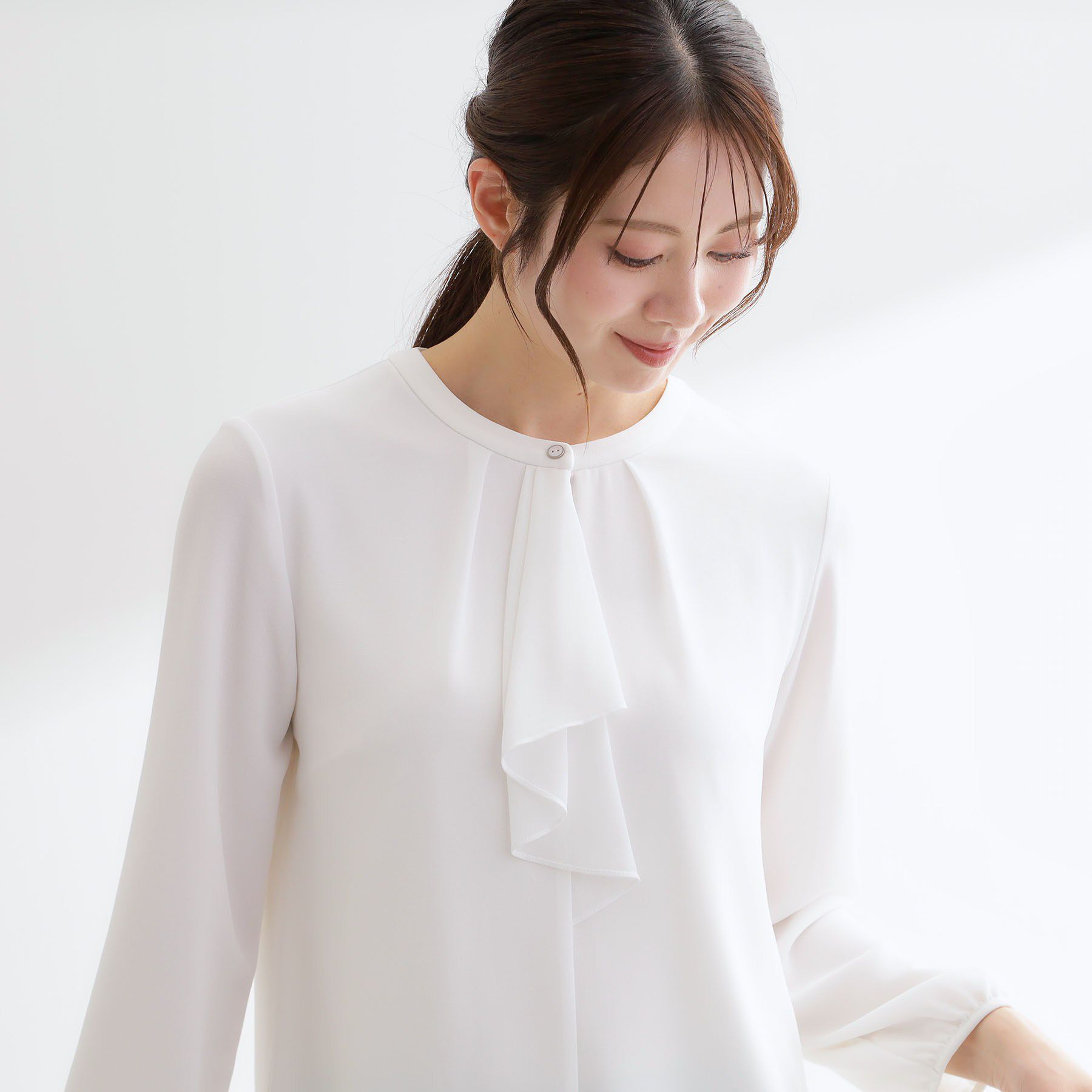 Reflect「フロントフリルシフォンブラウス」|シャツ・ブラウス|