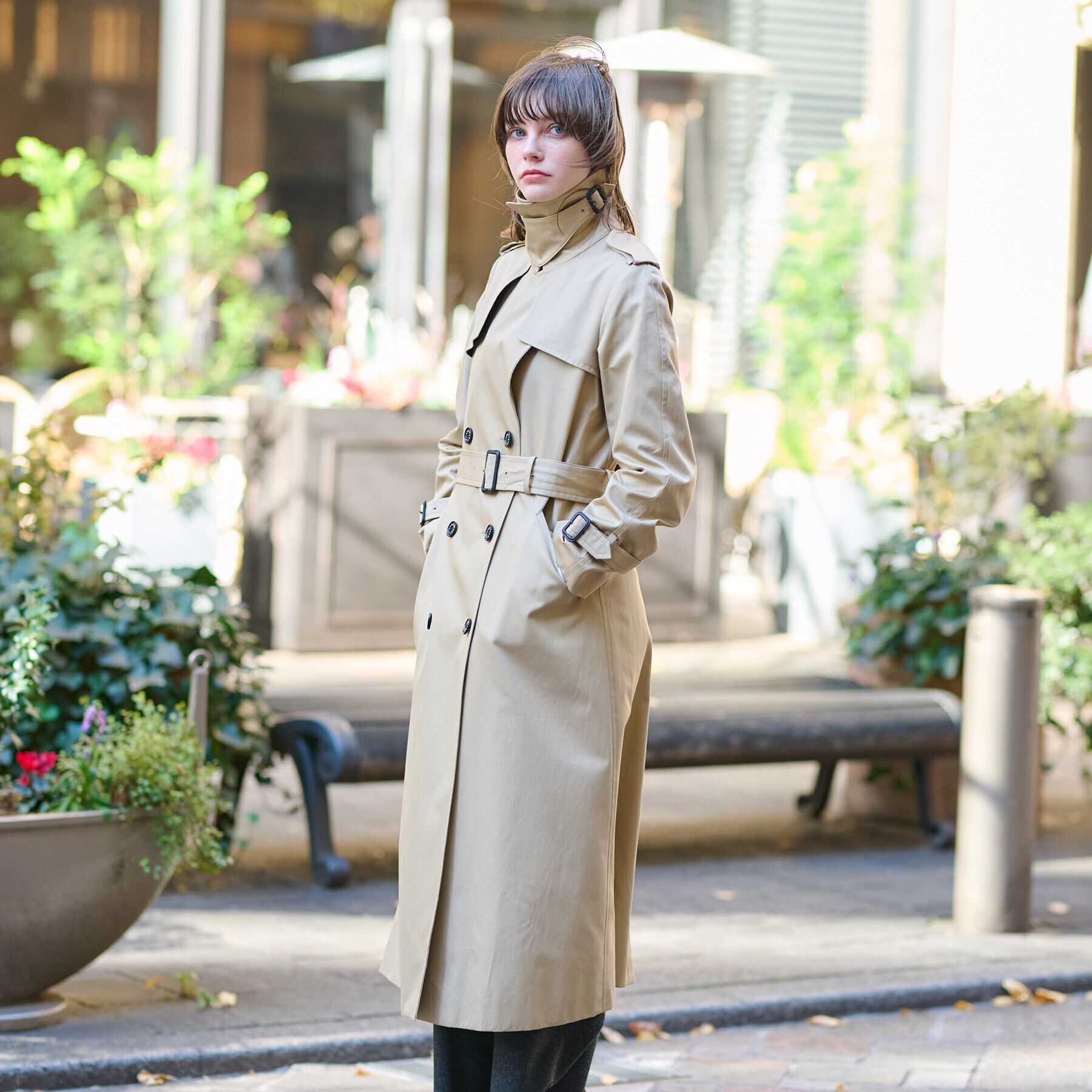 DRESSTERIOR「コットンギャバジントレンチコート」|トレンチコート|