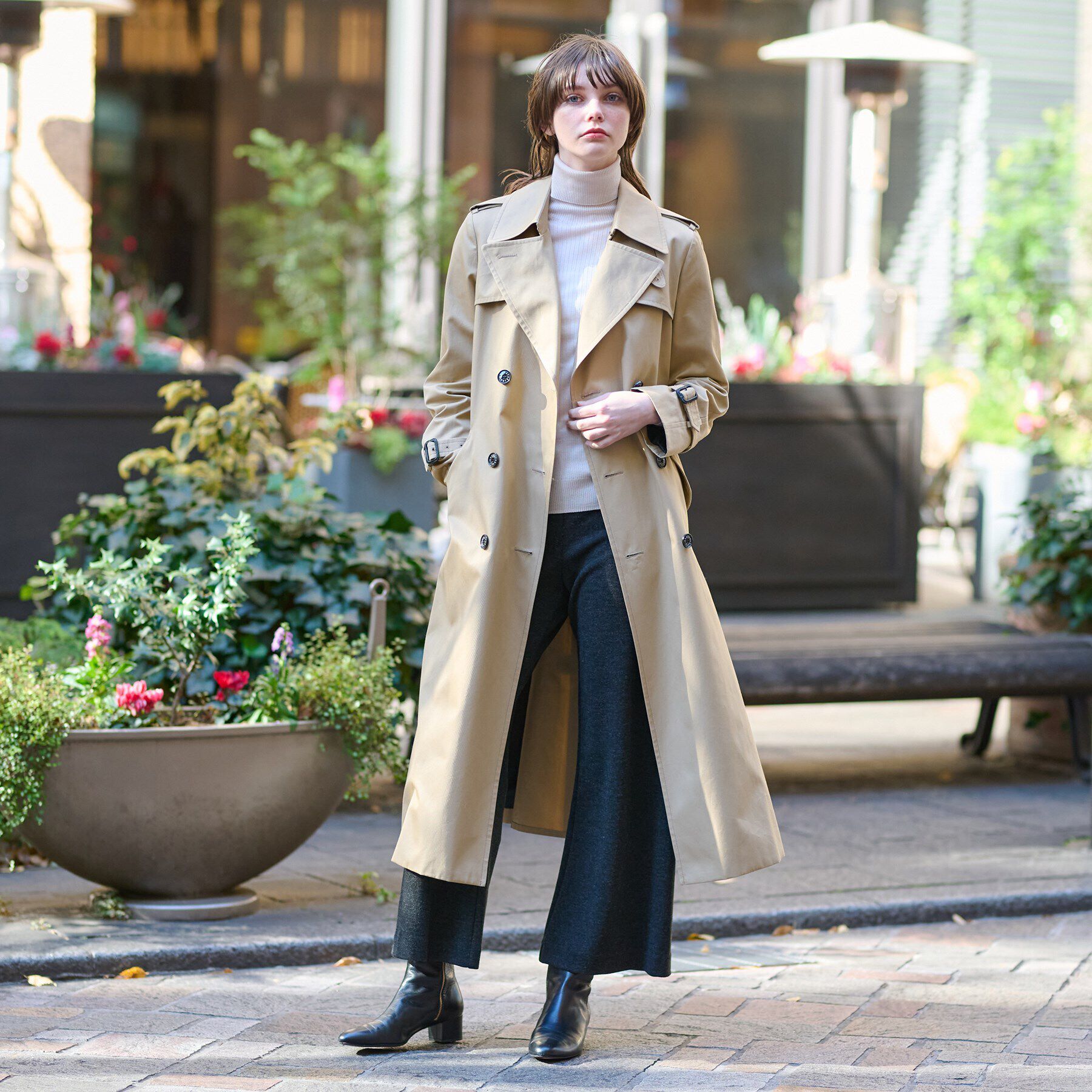 DRESSTERIOR「コットンギャバジントレンチコート」|トレンチコート|