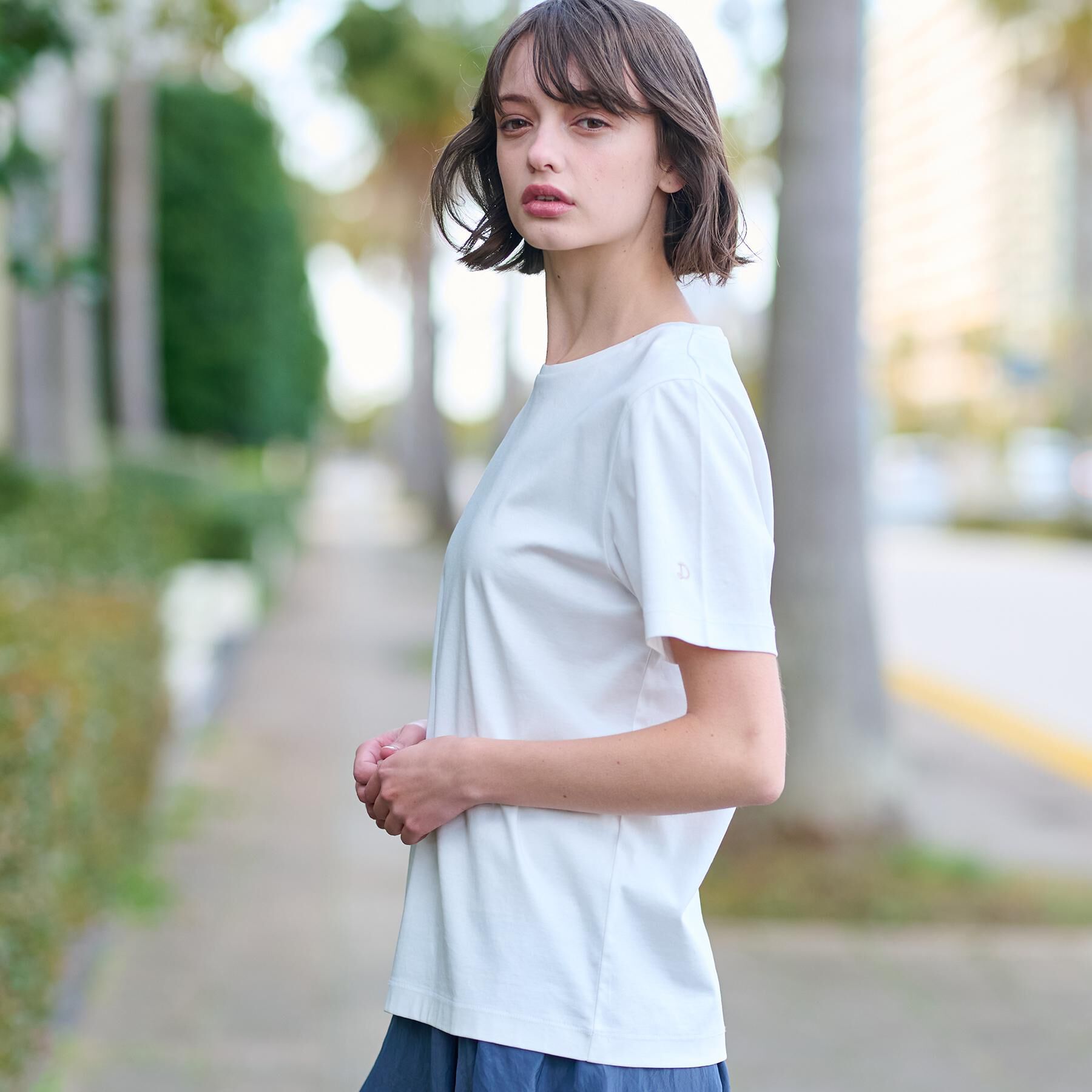 DRESSTERIOR「【接触冷感/抗菌防臭/消臭】アイスクリアコットンTシャツ」|Tシャツ・カットソー|