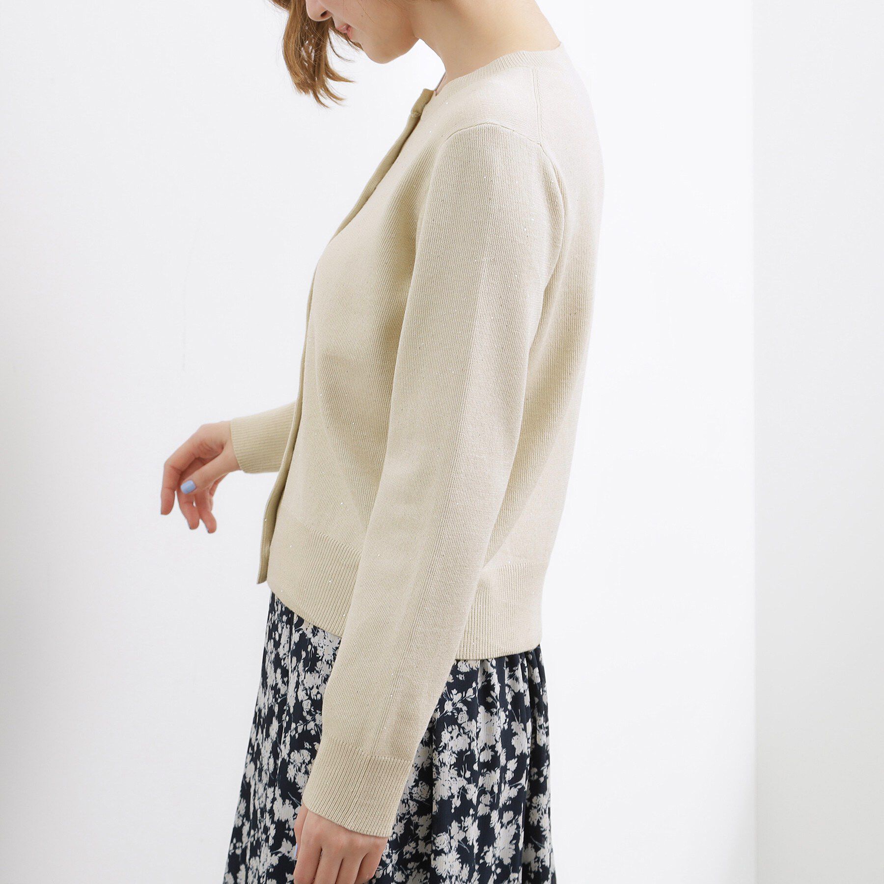 grove「大人のための華やぎニットカーディガン」|カーディガン|