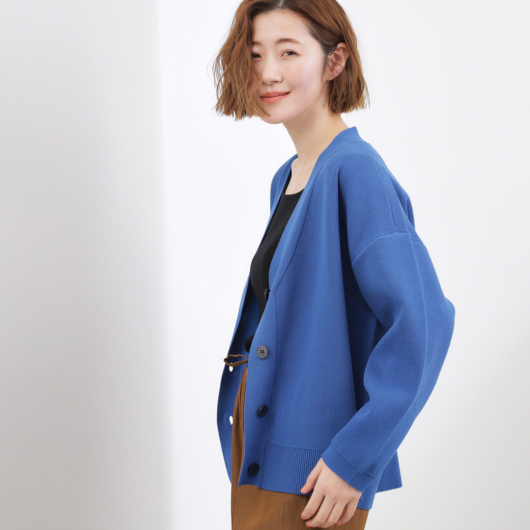 grove「オーバーサイズVネックカーディガン」|カーディガン|