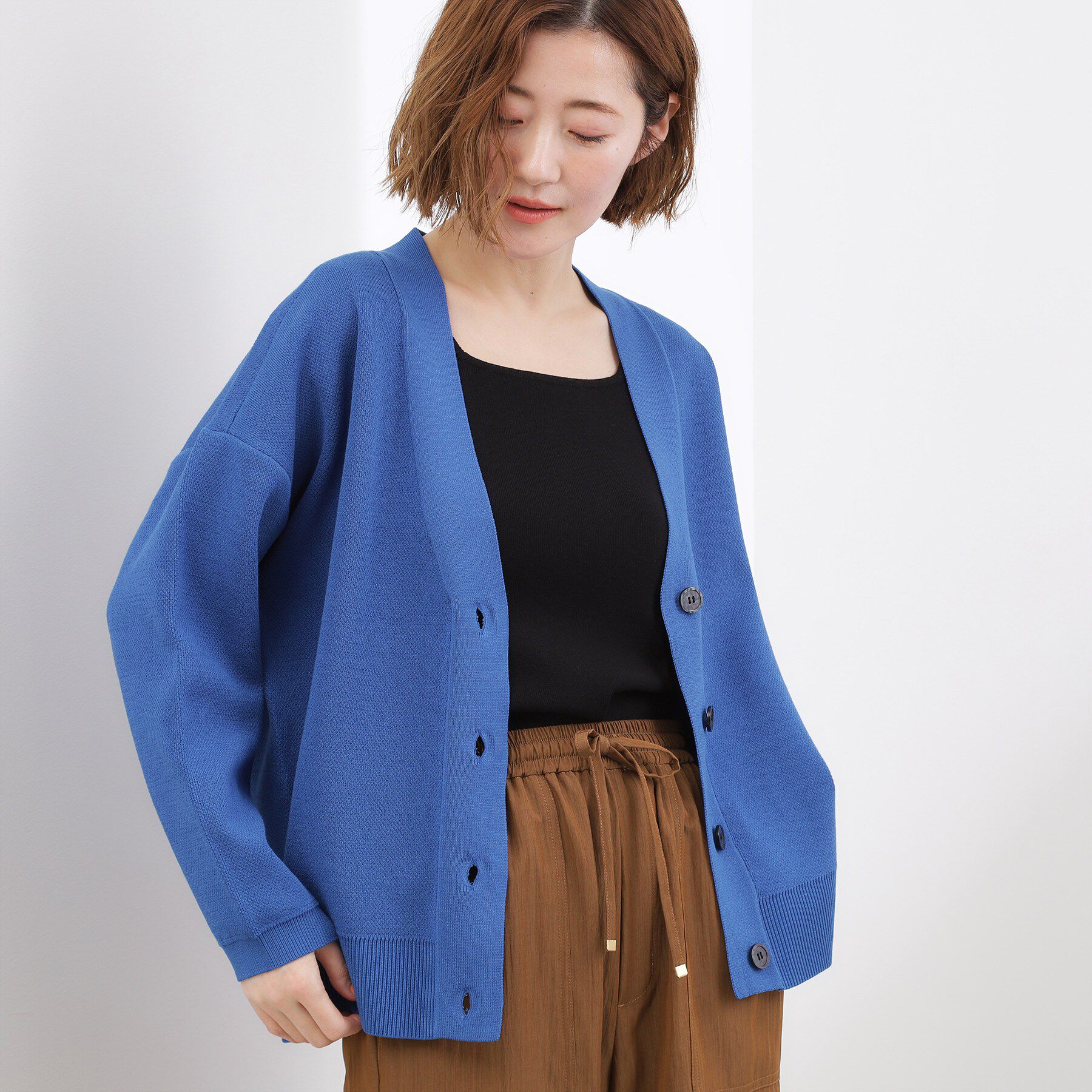 grove「オーバーサイズVネックカーディガン」|カーディガン|