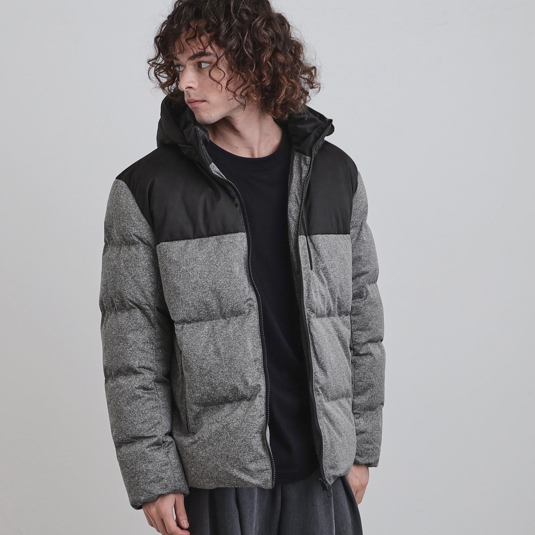 tk.TAKEO KIKUCHI「ポリストレッチ中綿フードブルゾン」|ブルゾン・スタジャン|