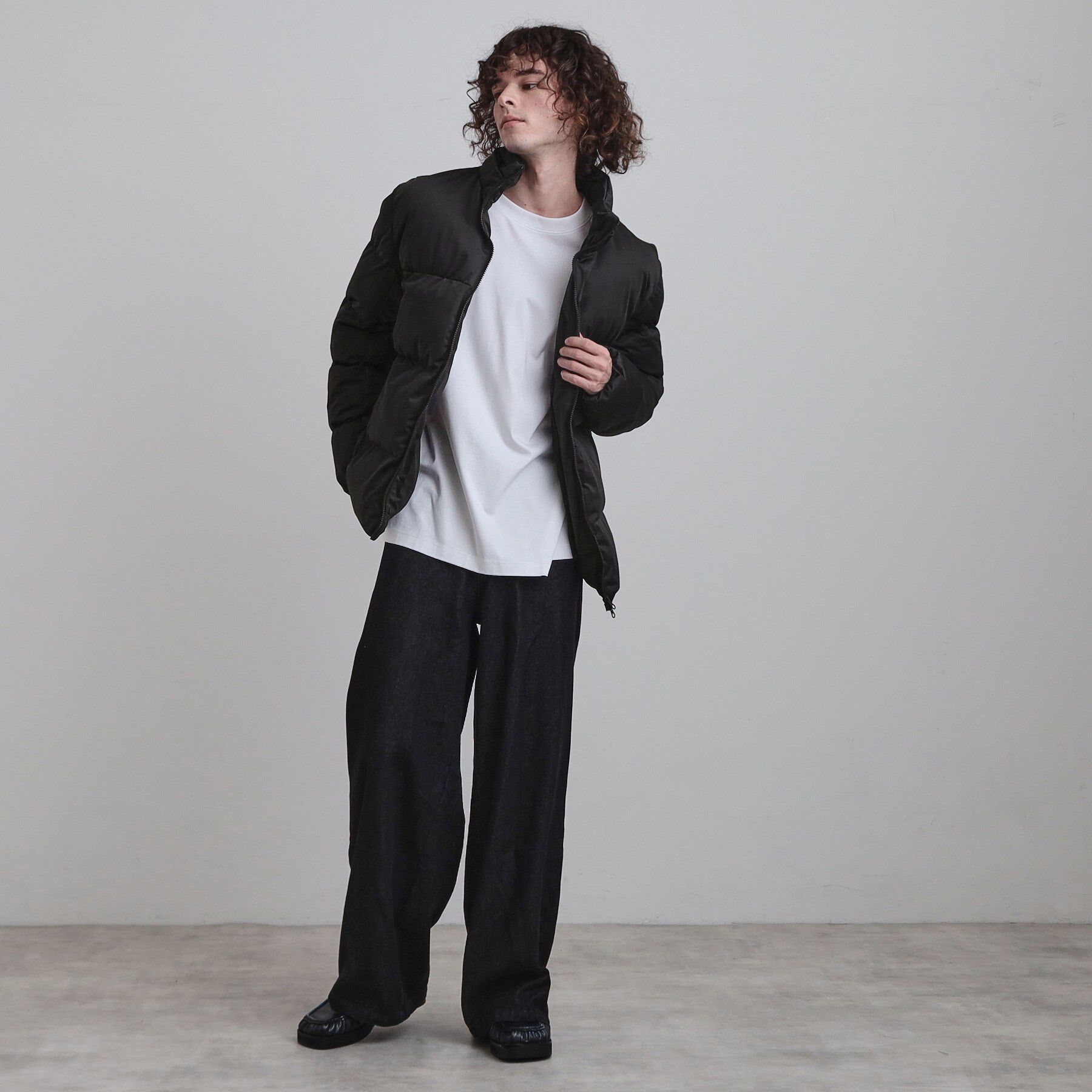 tk.TAKEO KIKUCHI「ポリストレッチ中綿フードブルゾン」|ブルゾン・スタジャン|