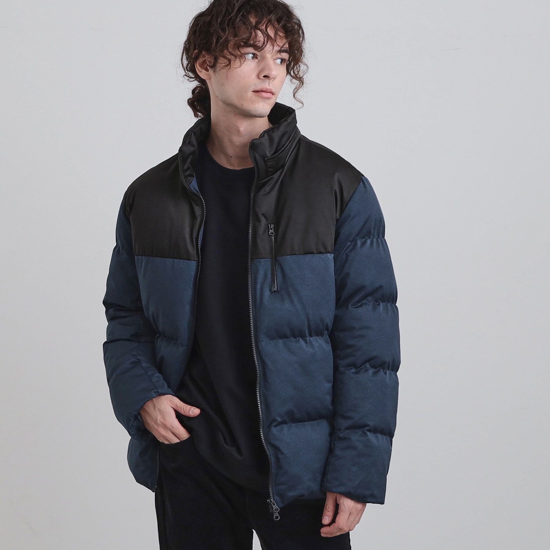 tk.TAKEO KIKUCHI「ポリストレッチ中綿フードブルゾン」|ブルゾン・スタジャン|