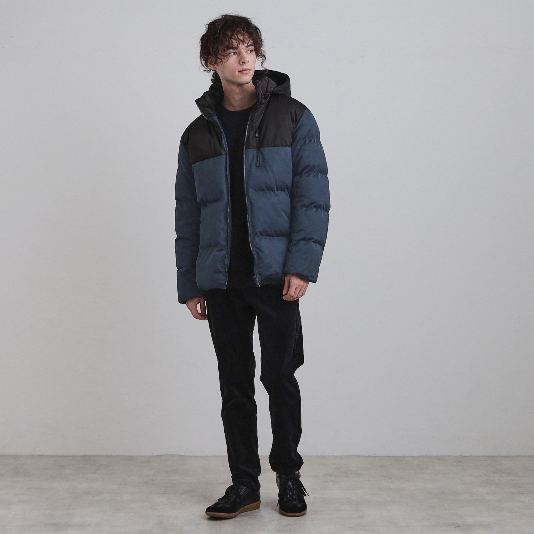 tk.TAKEO KIKUCHI「ポリストレッチ中綿フードブルゾン」|ブルゾン・スタジャン|