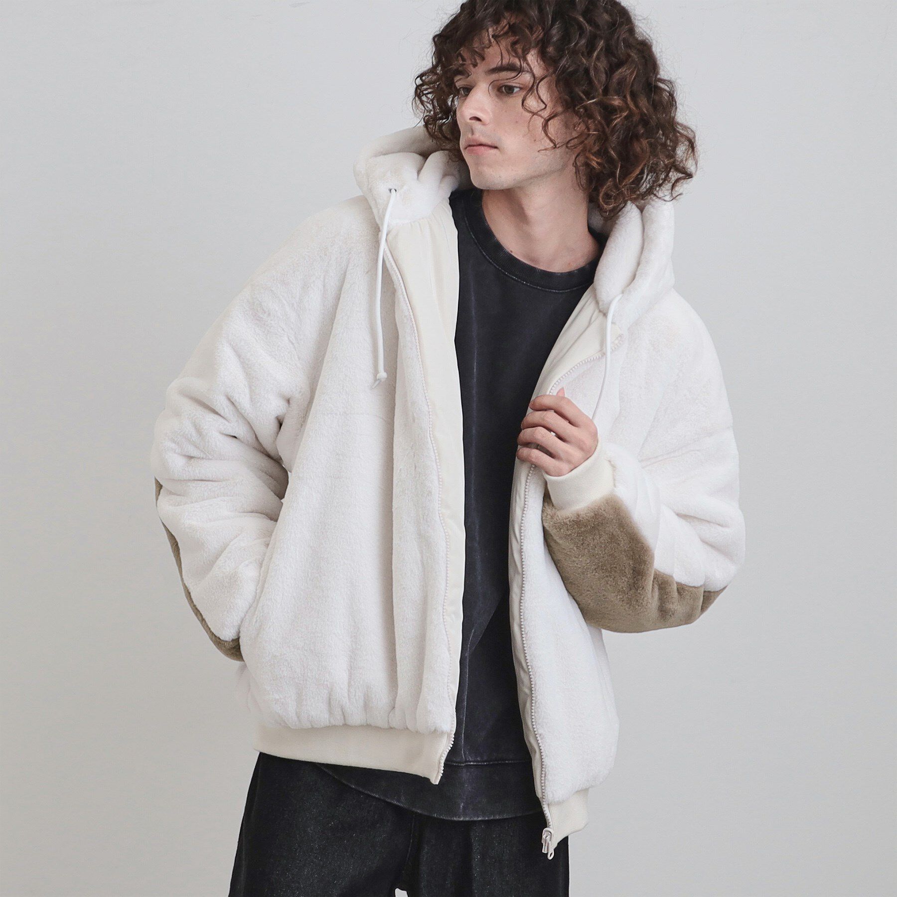 tk.TAKEO KIKUCHI「【2WAY】リバーシブルMA1＆フェイクファーブルゾン」|ブルゾン・スタジャン|