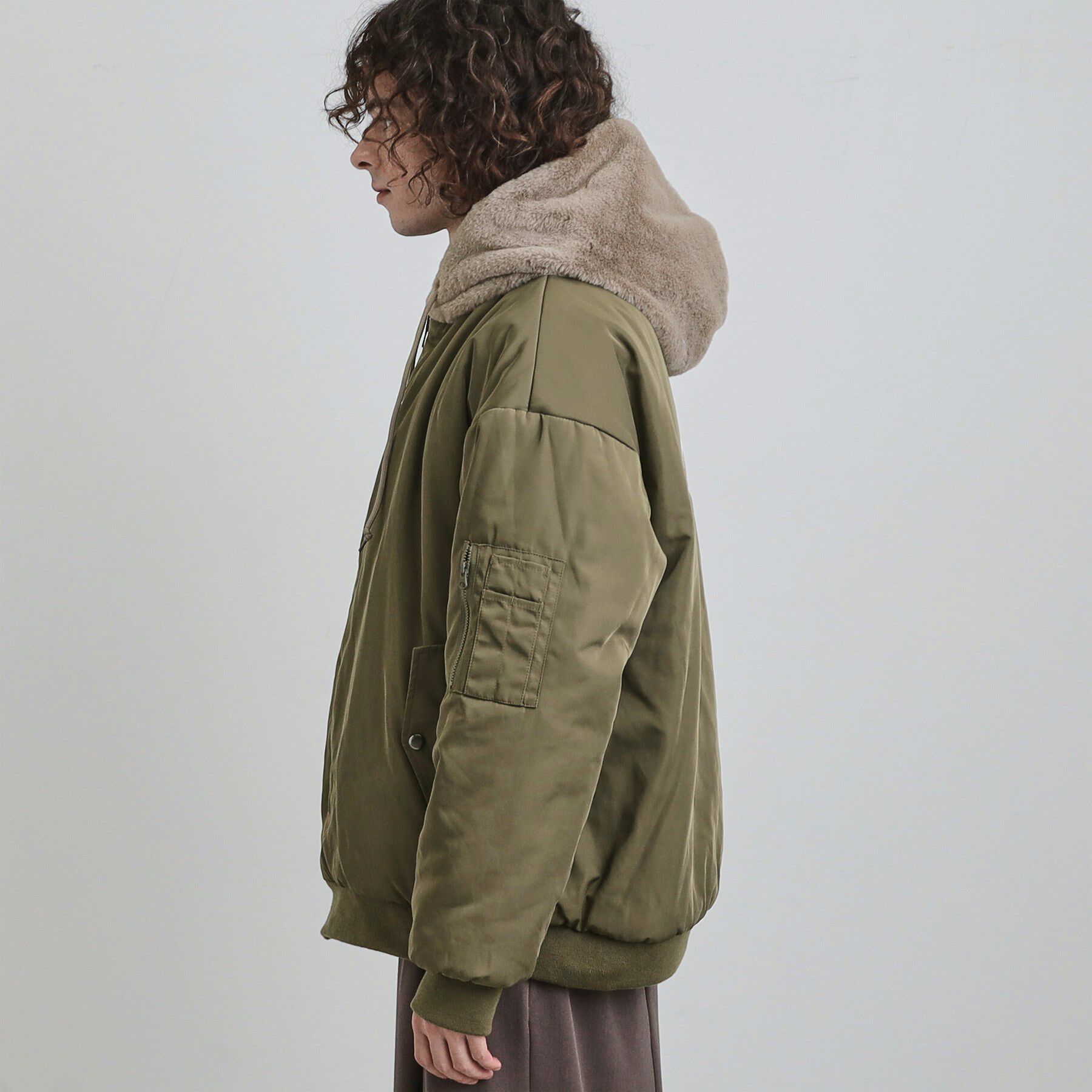 tk.TAKEO KIKUCHI「【2WAY】リバーシブルMA1＆フェイクファーブルゾン」|ブルゾン・スタジャン|