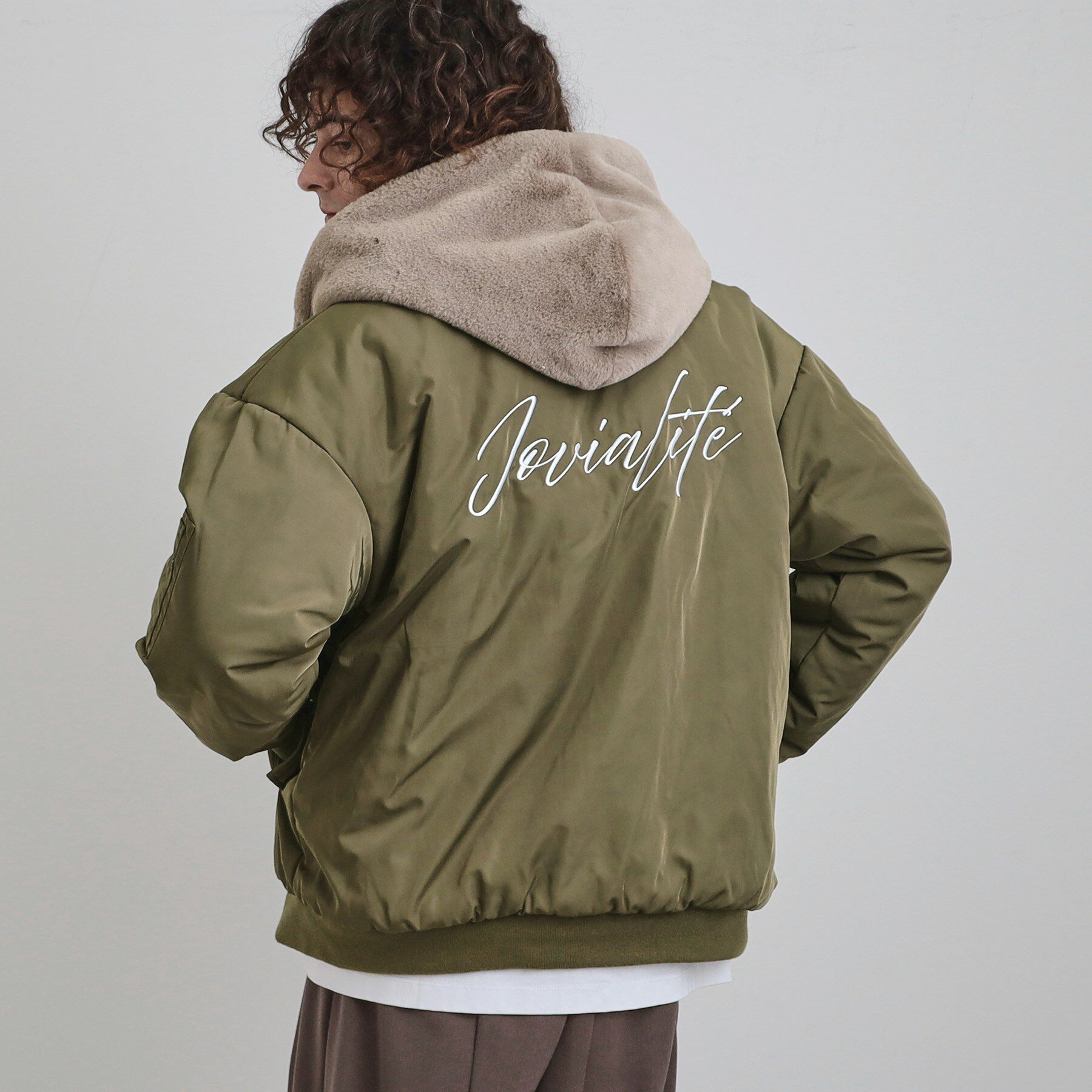 tk.TAKEO KIKUCHI「【2WAY】リバーシブルMA1＆フェイクファーブルゾン」|ブルゾン・スタジャン|ベージュ(052)