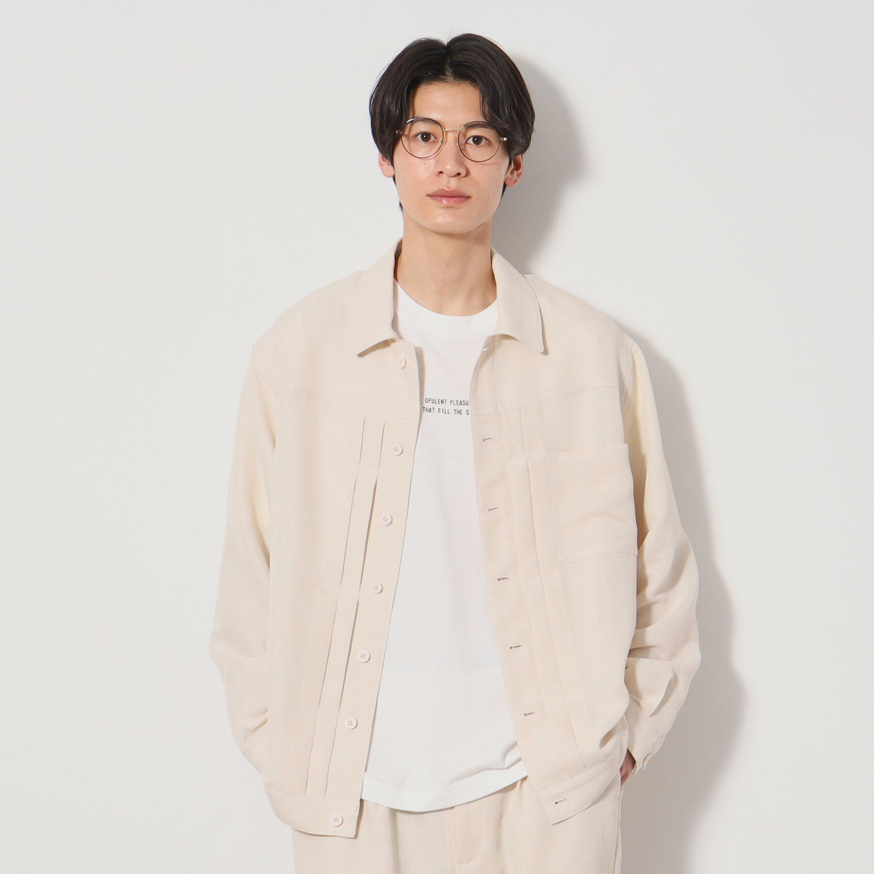 THE SHOP TK「パナマメッシュトラッカージャケット セットアップ可」|ブルゾン・スタジャン|