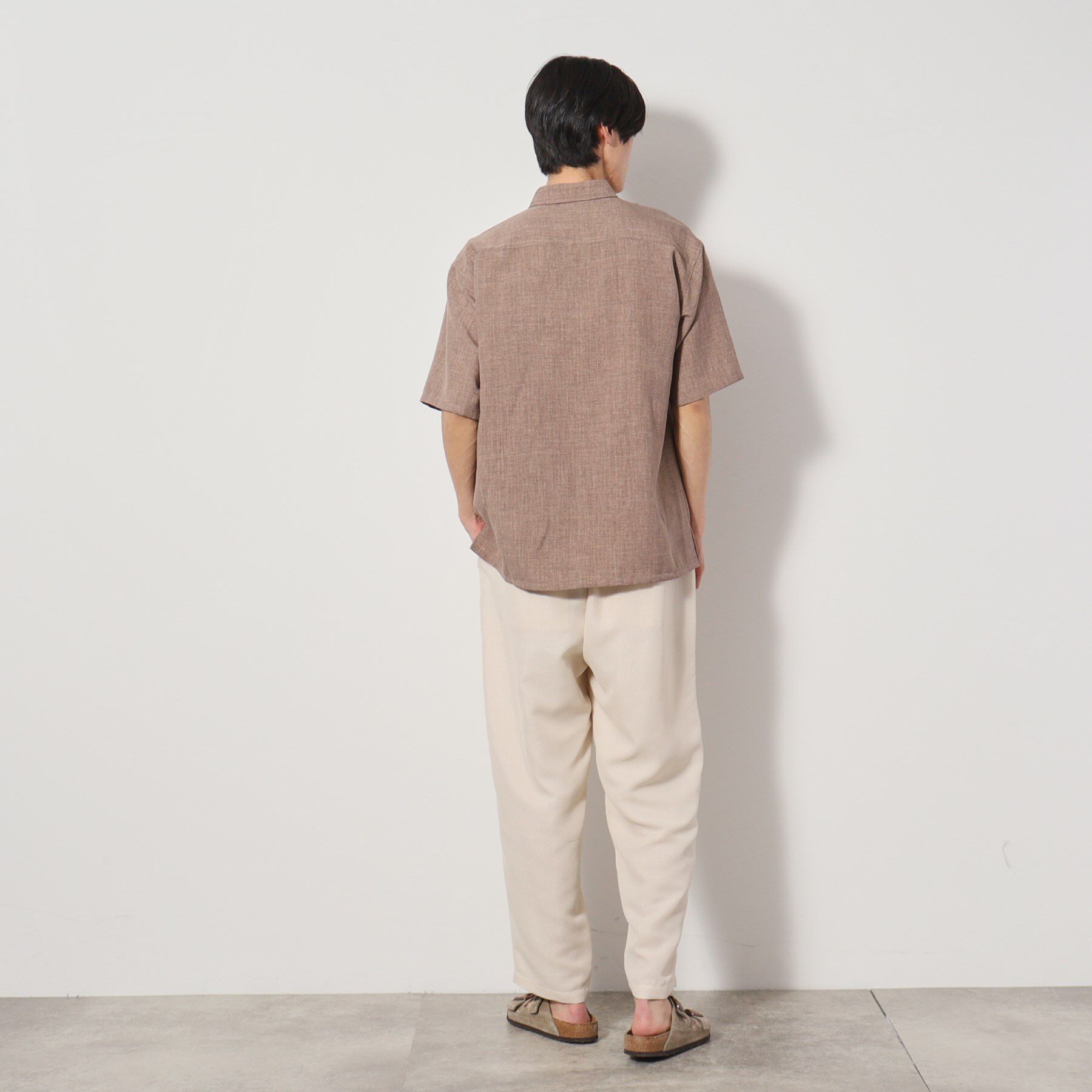 THE SHOP TK「リネンライク半袖シャツ セットアップ可」|シャツ・ブラウス|