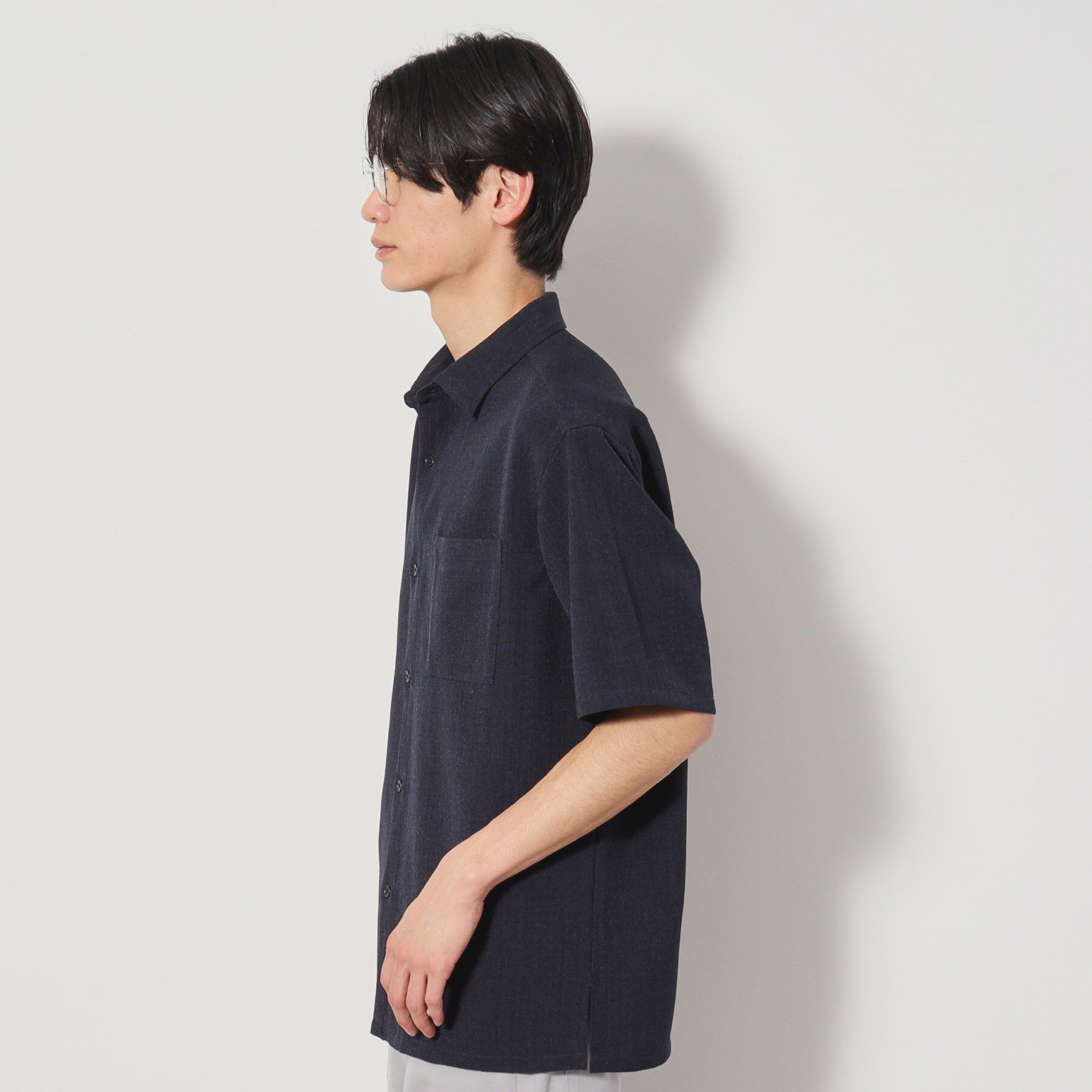 THE SHOP TK「リネンライク半袖シャツ セットアップ可」|シャツ・ブラウス|