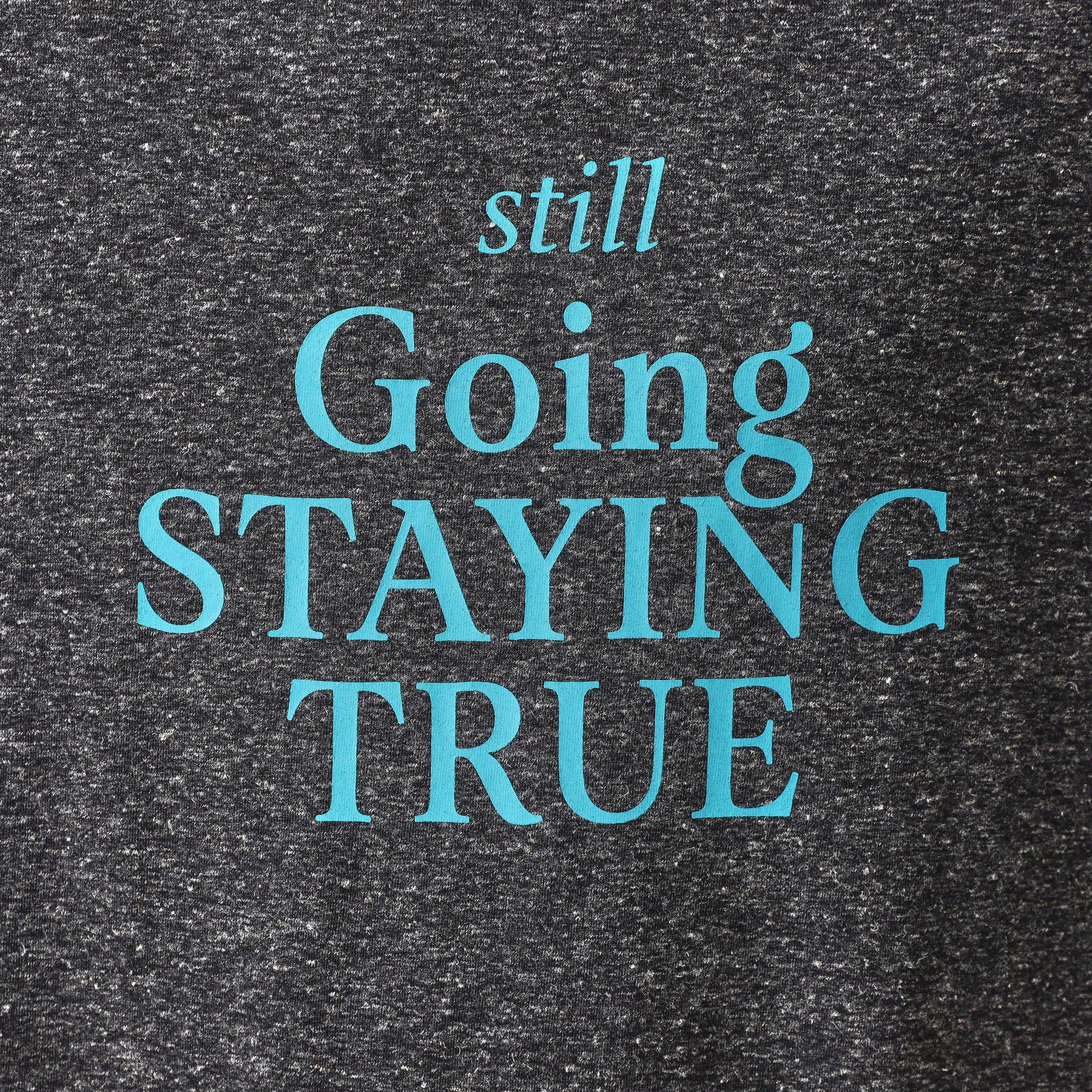 THE SHOP TK「ポリ麻プリント半袖Tシャツ【洗濯機OK】」|Tシャツ・カットソー|