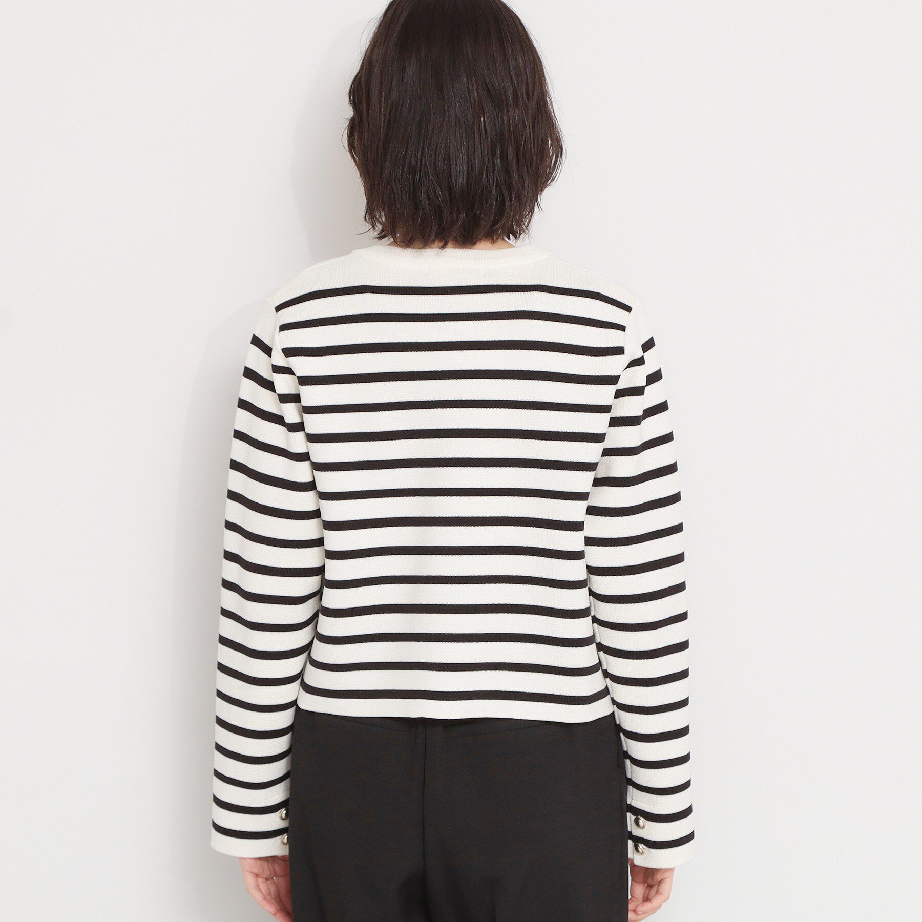 THE SHOP TK「ハーフミラノカーデ」|カーディガン|