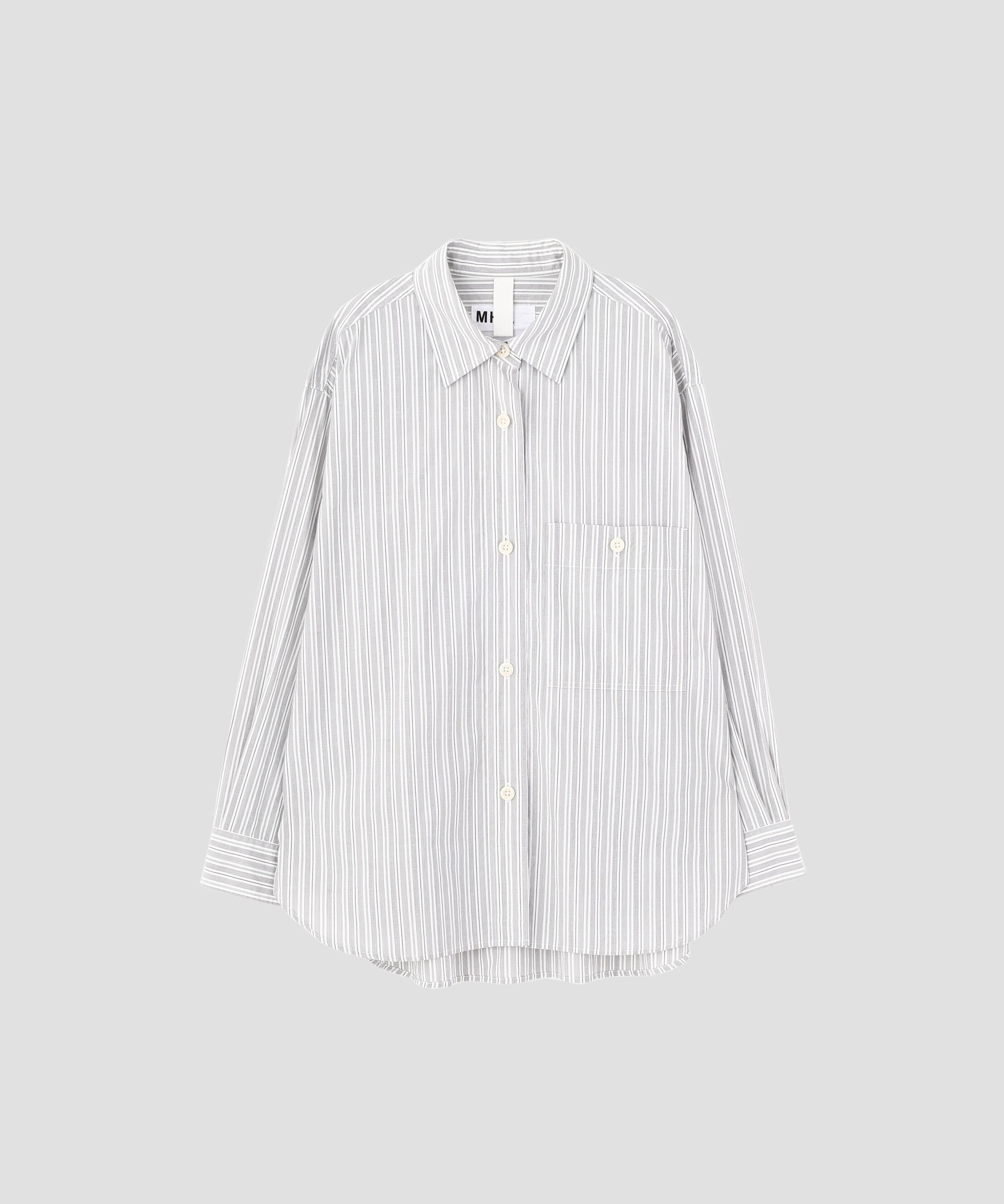 MHL.「PJ STRIPE COTTON POPLIN SHIRT」|シャツ・ブラウス|