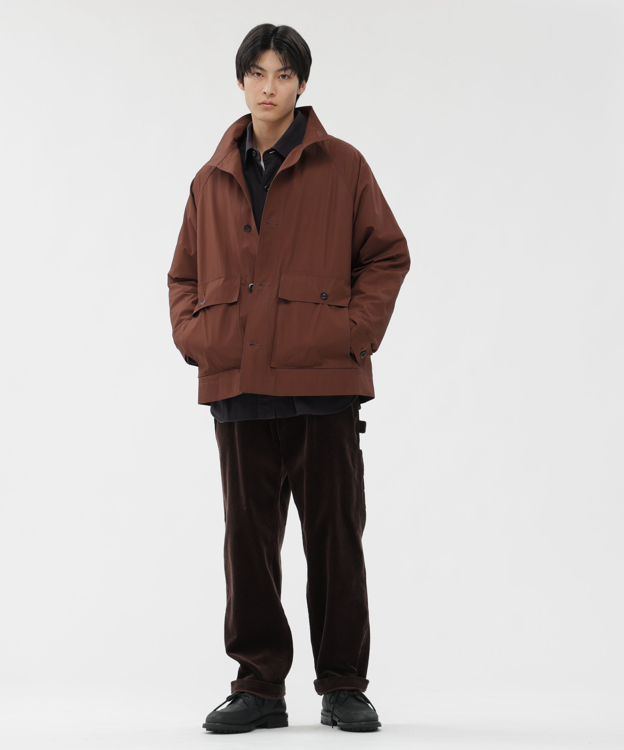 MHL.「WASHED COTTON PLAINWEAVE BLOUSON」|ブルゾン・スタジャン|