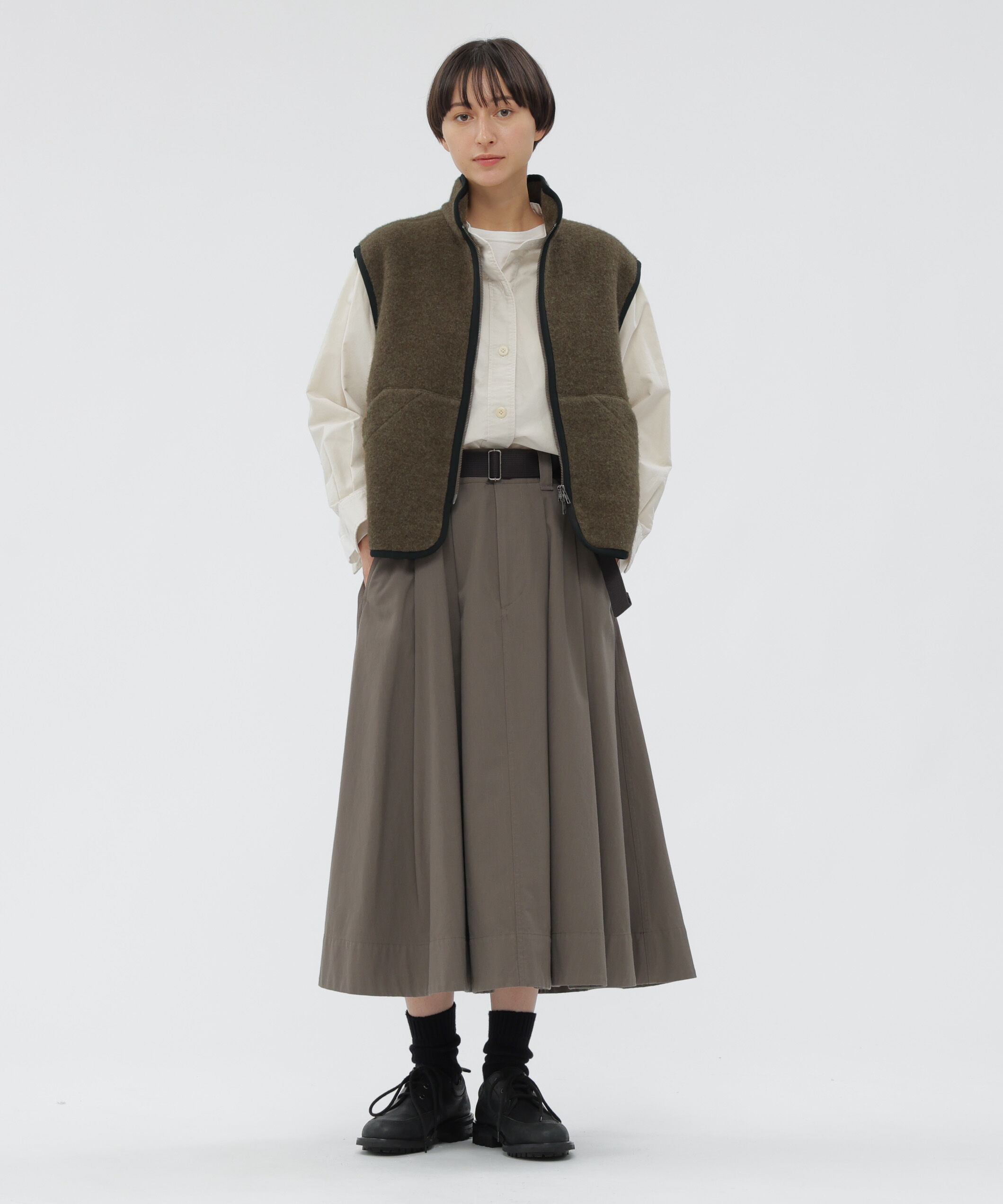 MHL.「SOFT WOOL FLEECE BLOUSON」|ブルゾン・スタジャン|