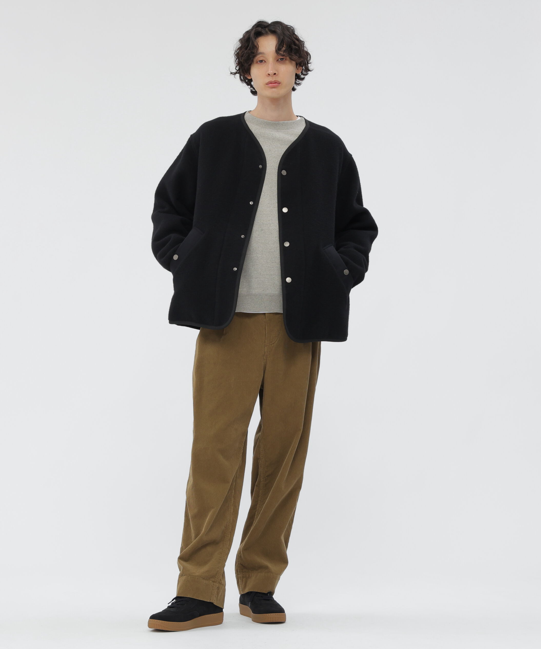 MHL.「SOFT WOOL FLEECE BLOUSON」|ブルゾン・スタジャン|