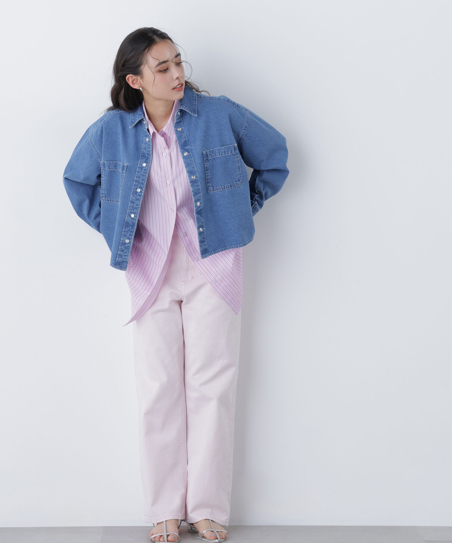  「〈N.〉クロップドデニムシャツ」|シャツ・ブラウス|