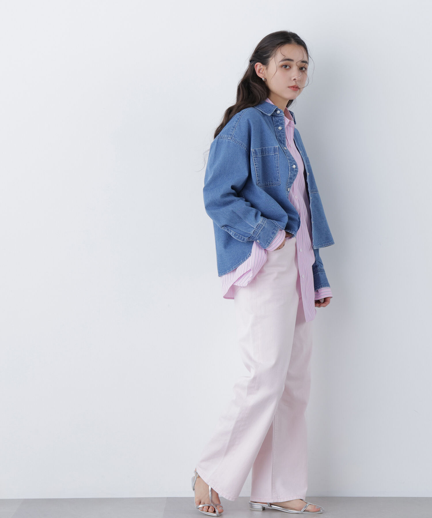  「〈N.〉クロップドデニムシャツ」|シャツ・ブラウス|