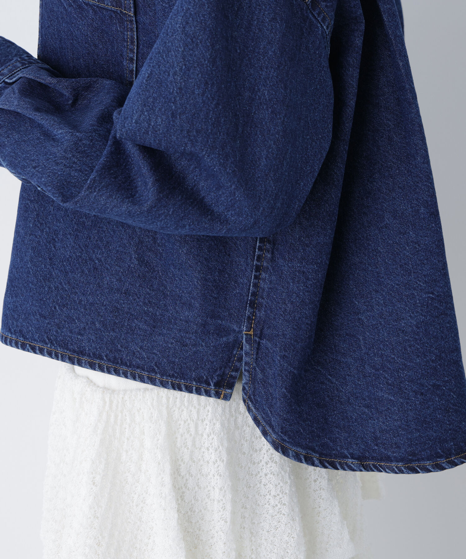  「〈N.〉クロップドデニムシャツ」|シャツ・ブラウス|