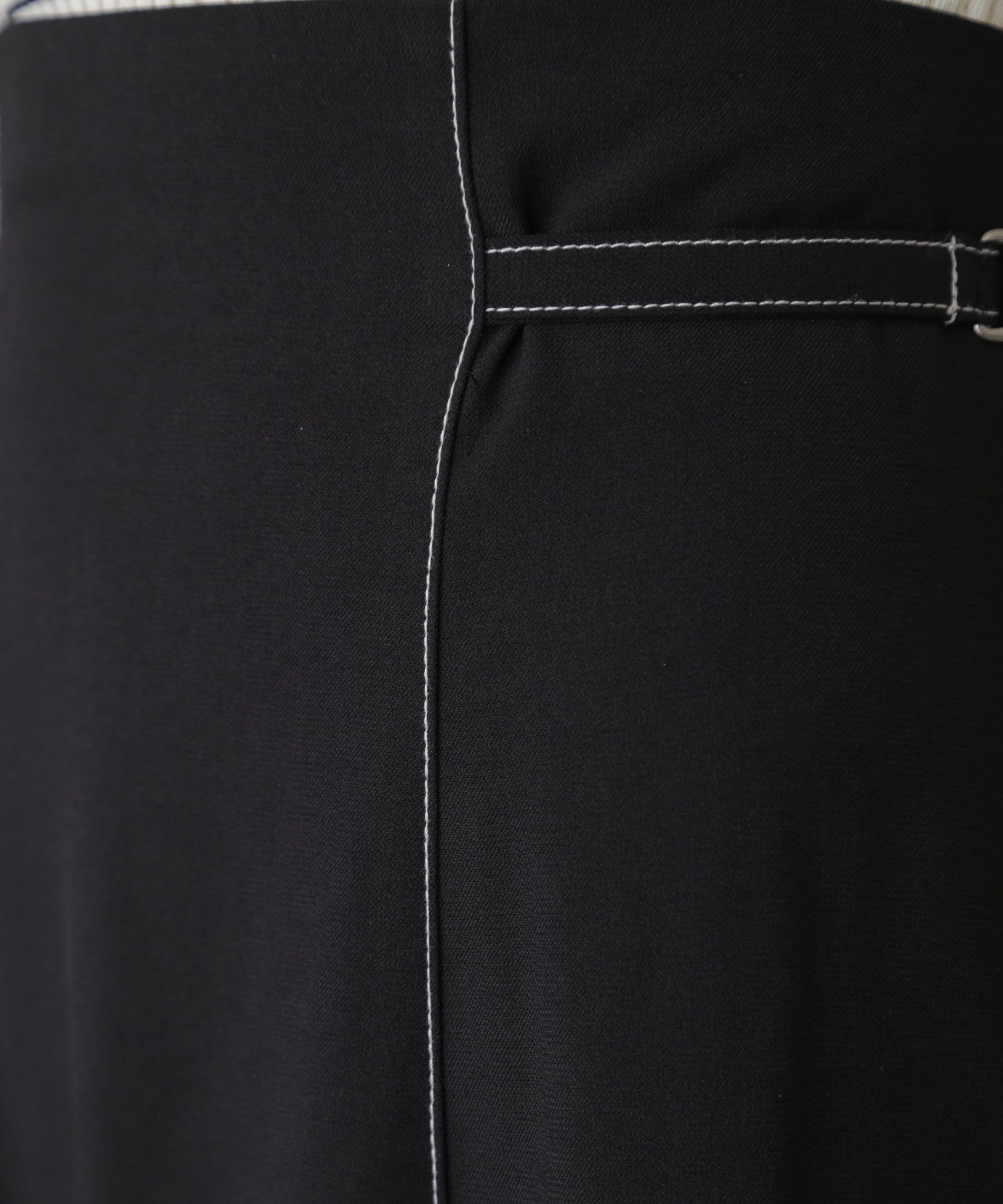  「[低身長サイズ/Sシリーズ]配色ステッチサイドベルトマーメイドスカート」|スカート|