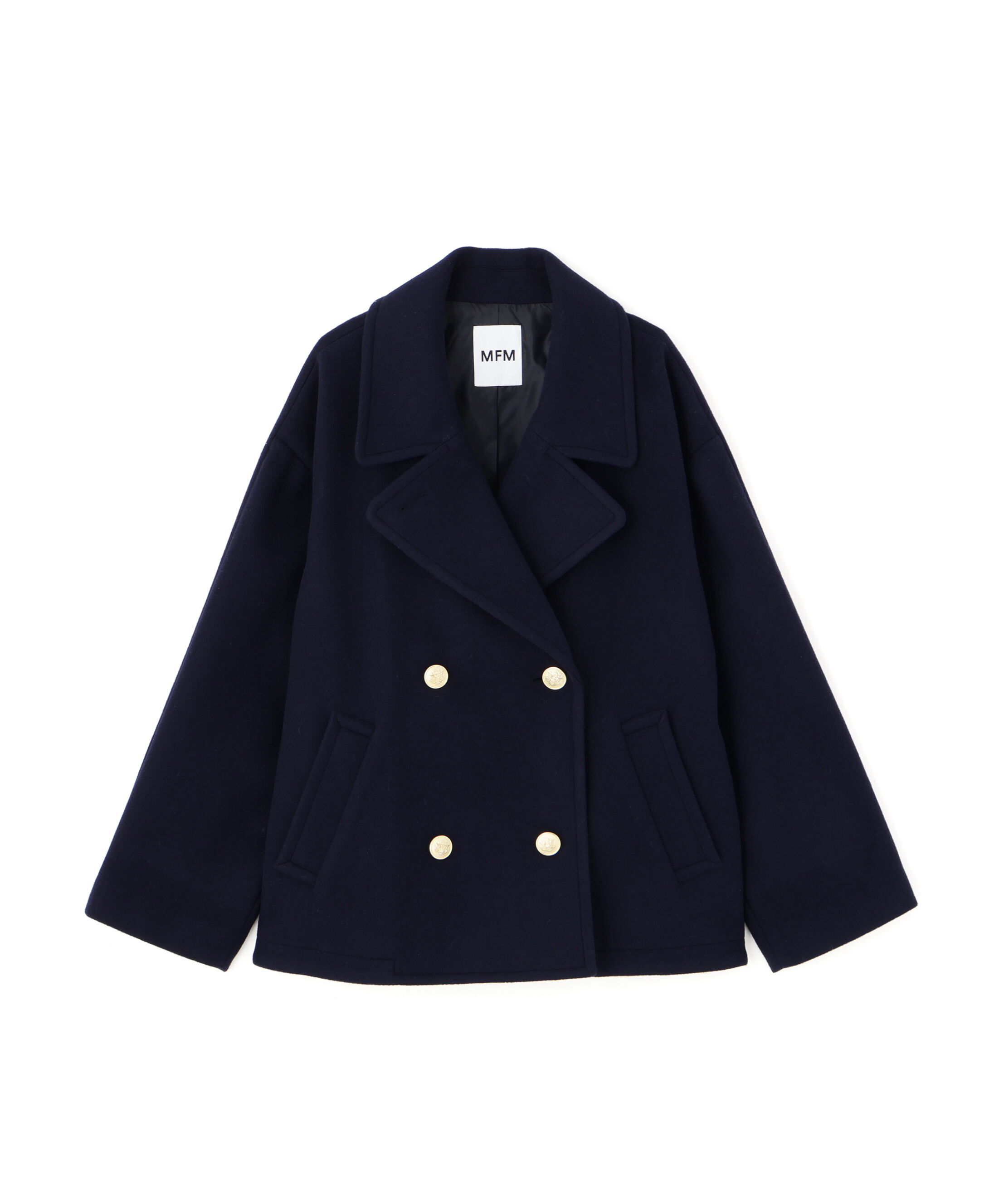  「ミドル丈オーバーピーコート〈ＭＦＭ〉」|ブルゾン・スタジャン|