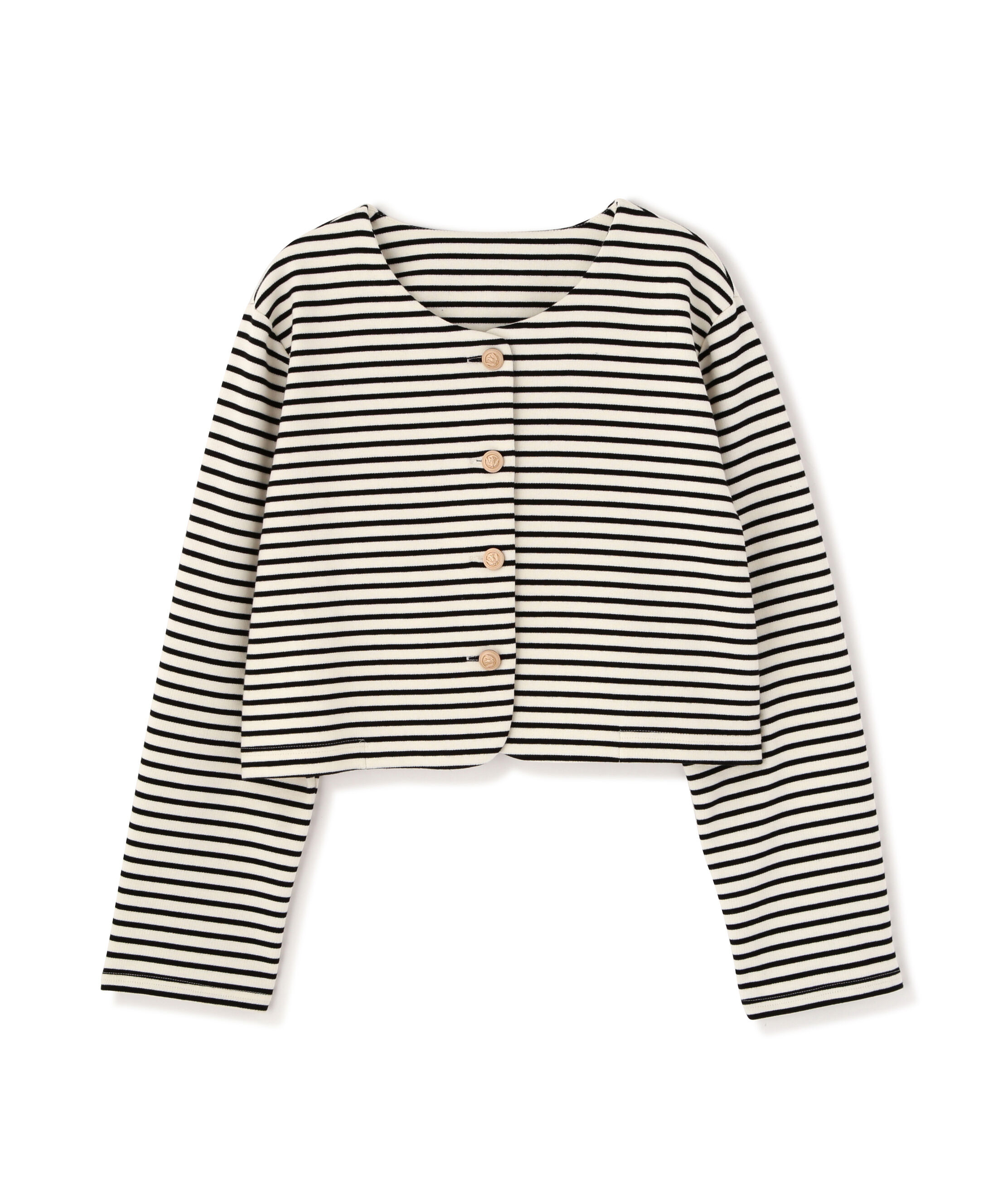  「金ボタンノーカラージャケット」|ブルゾン・スタジャン|