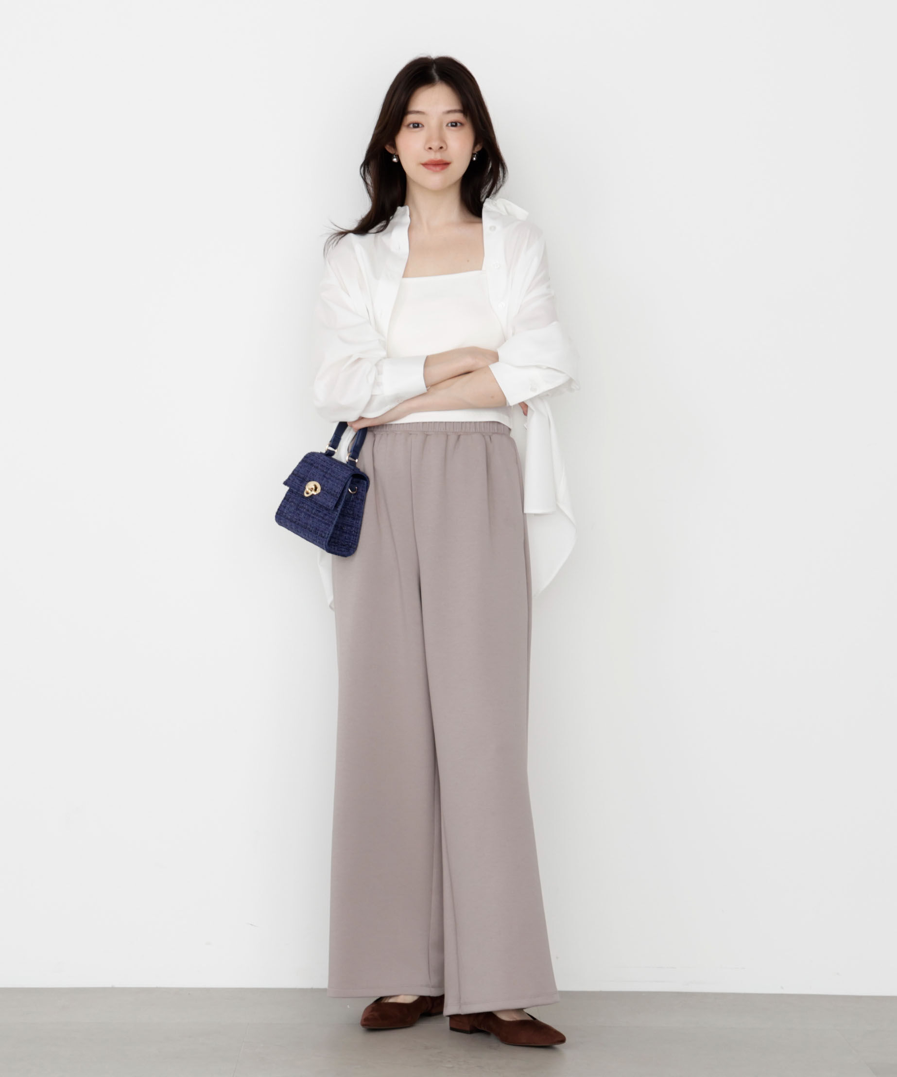 PROPORTION BODY DRESSING「＜ウォッシャブル＞バックリボンシャツ 25AW」|シャツ・ブラウス|