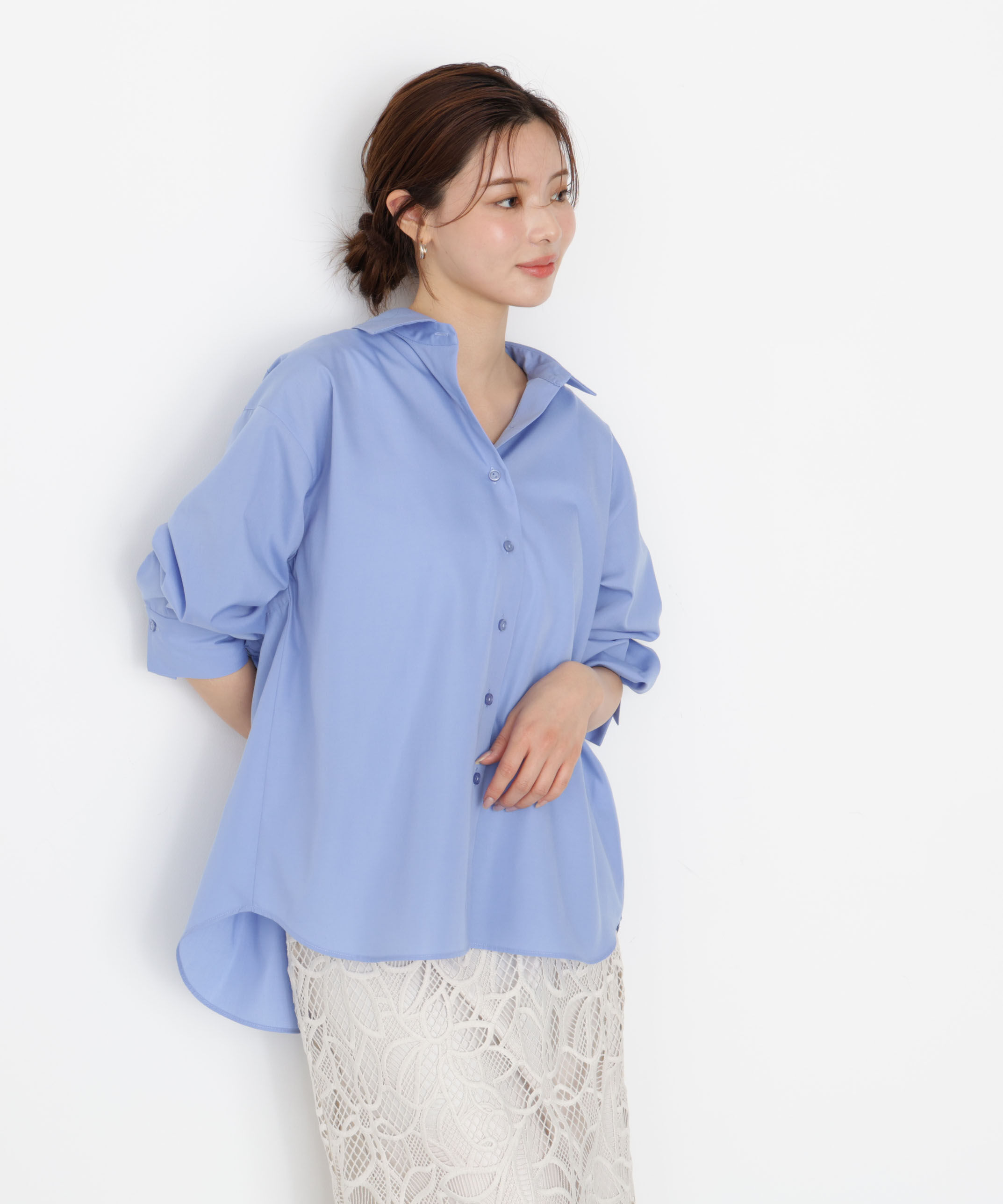 PROPORTION BODY DRESSING「＜ウォッシャブル＞バックリボンシャツ 25AW」|シャツ・ブラウス|