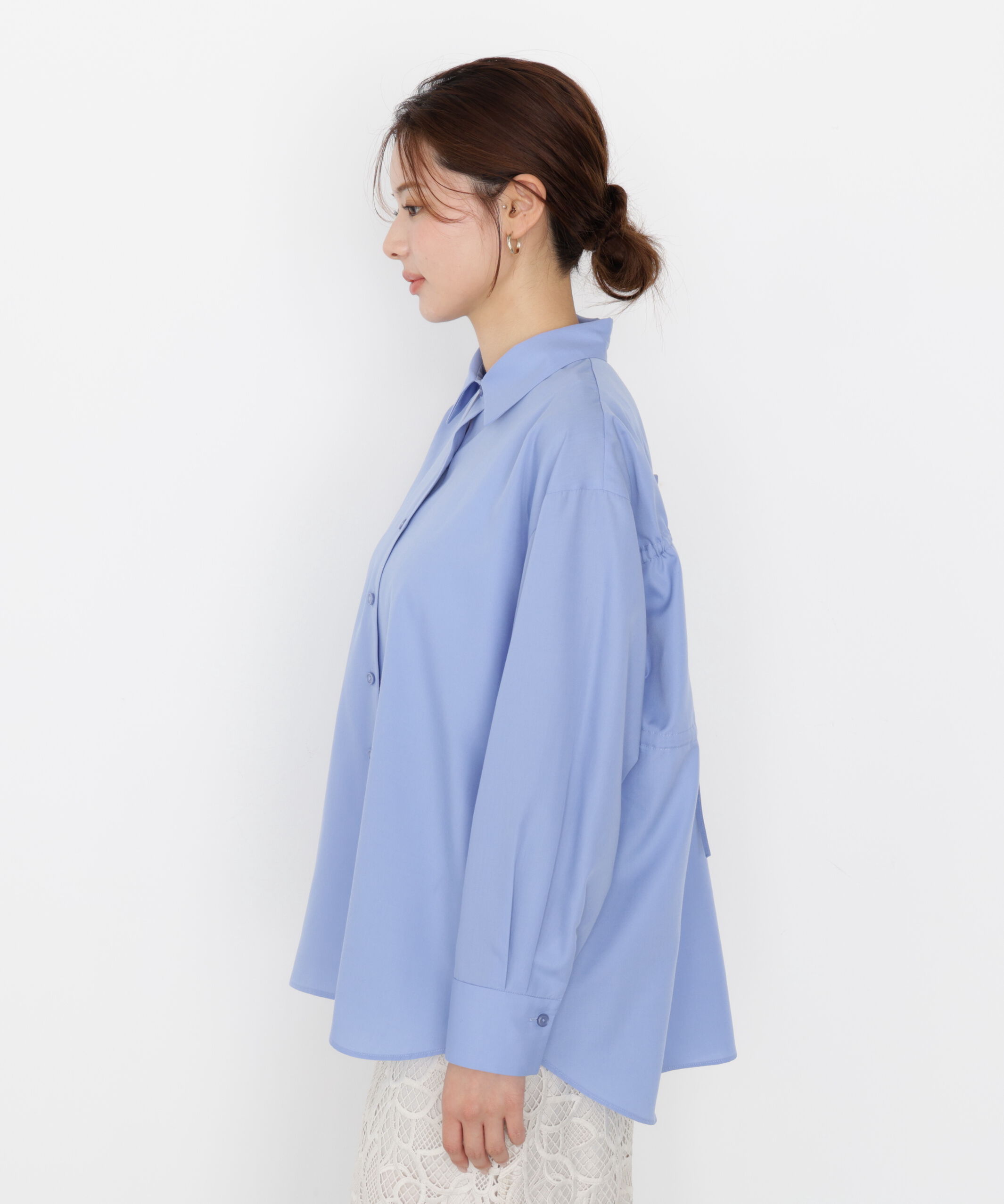 PROPORTION BODY DRESSING「＜ウォッシャブル＞バックリボンシャツ 25AW」|シャツ・ブラウス|