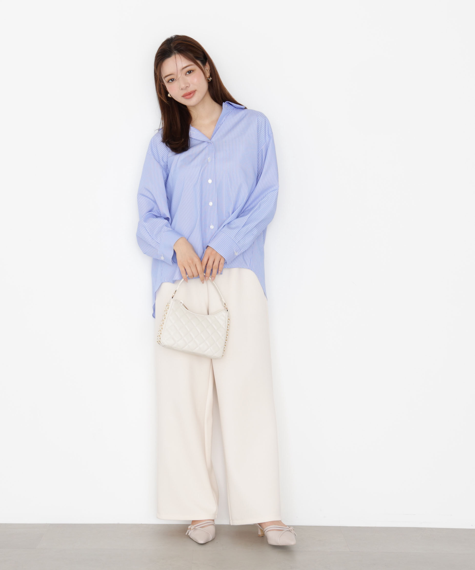 PROPORTION BODY DRESSING「＜ウォッシャブル＞バックリボンシャツ 25AW」|シャツ・ブラウス|