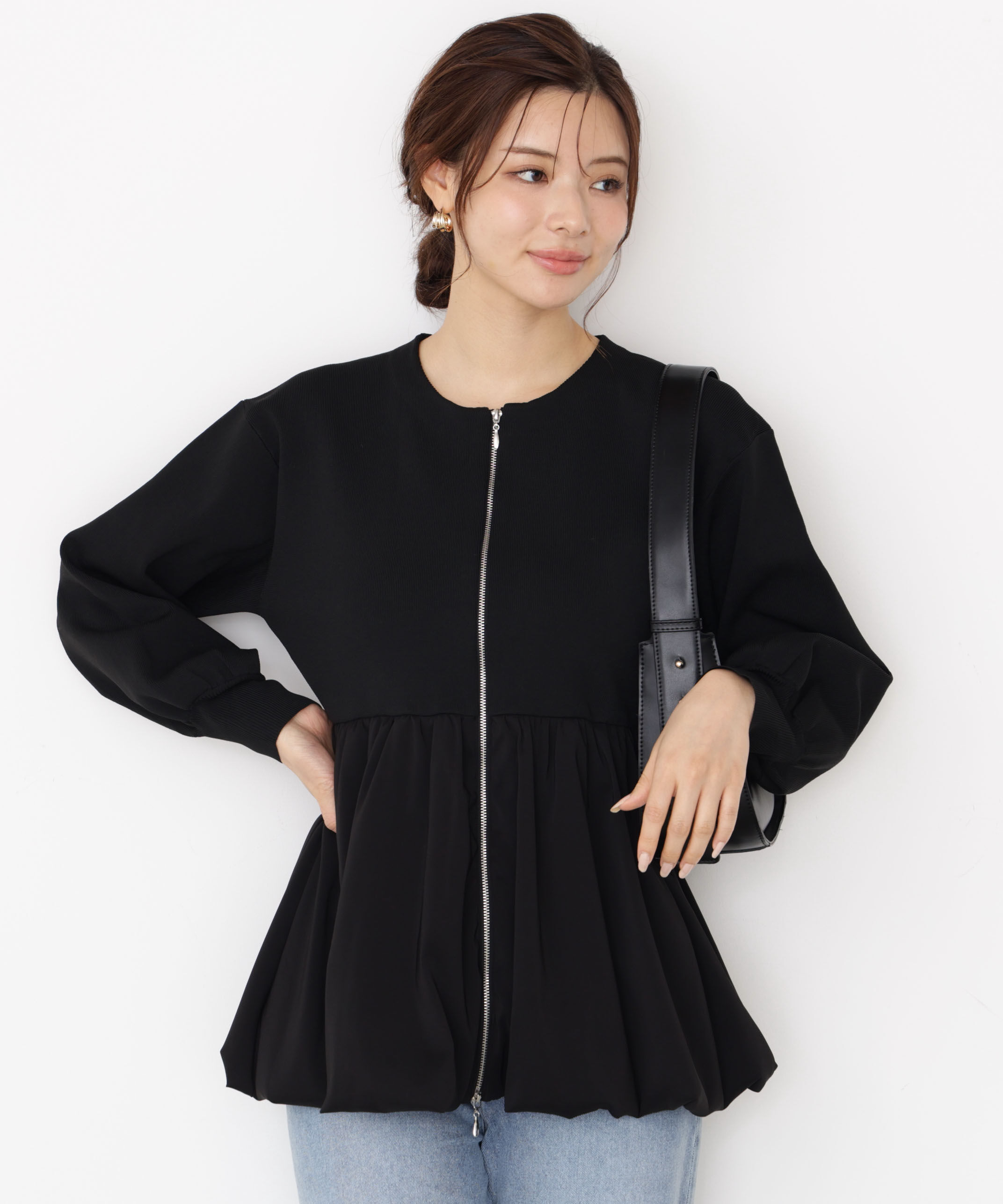 PROPORTION BODY DRESSING「バルーンニットブルゾン 25AW」|ブルゾン・スタジャン|