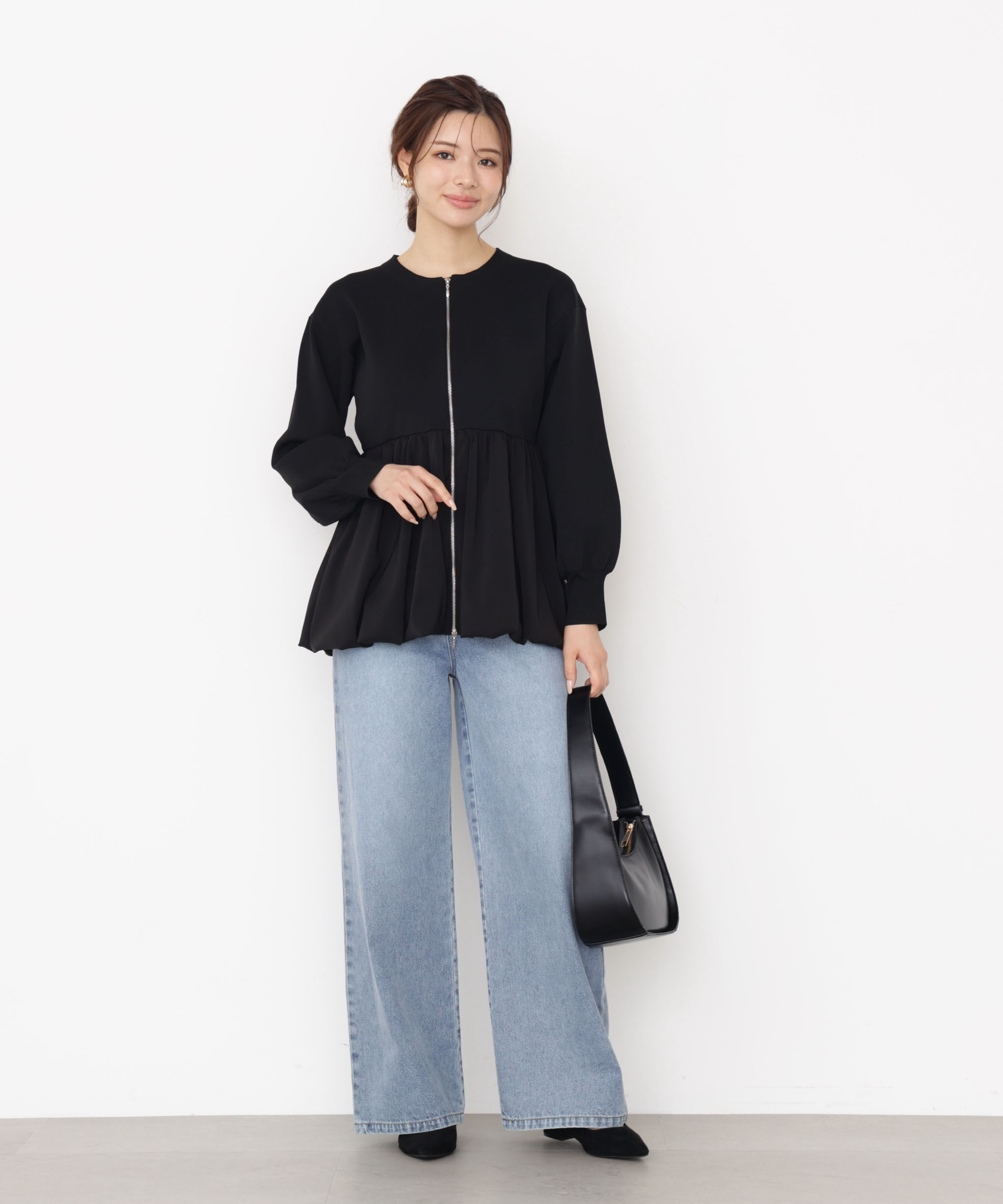 PROPORTION BODY DRESSING「バルーンニットブルゾン 25AW」|ブルゾン・スタジャン|